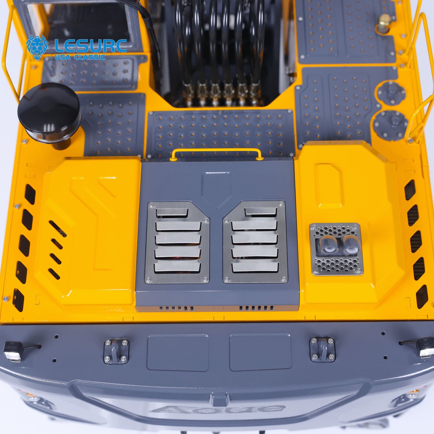 LESU AoueET30H 1/14 Metal RC Hydraulic Excavator A0006 PNP Wheeled Digger with 8CH Valve Hobbywing ESC Light System for Construction Model Builders