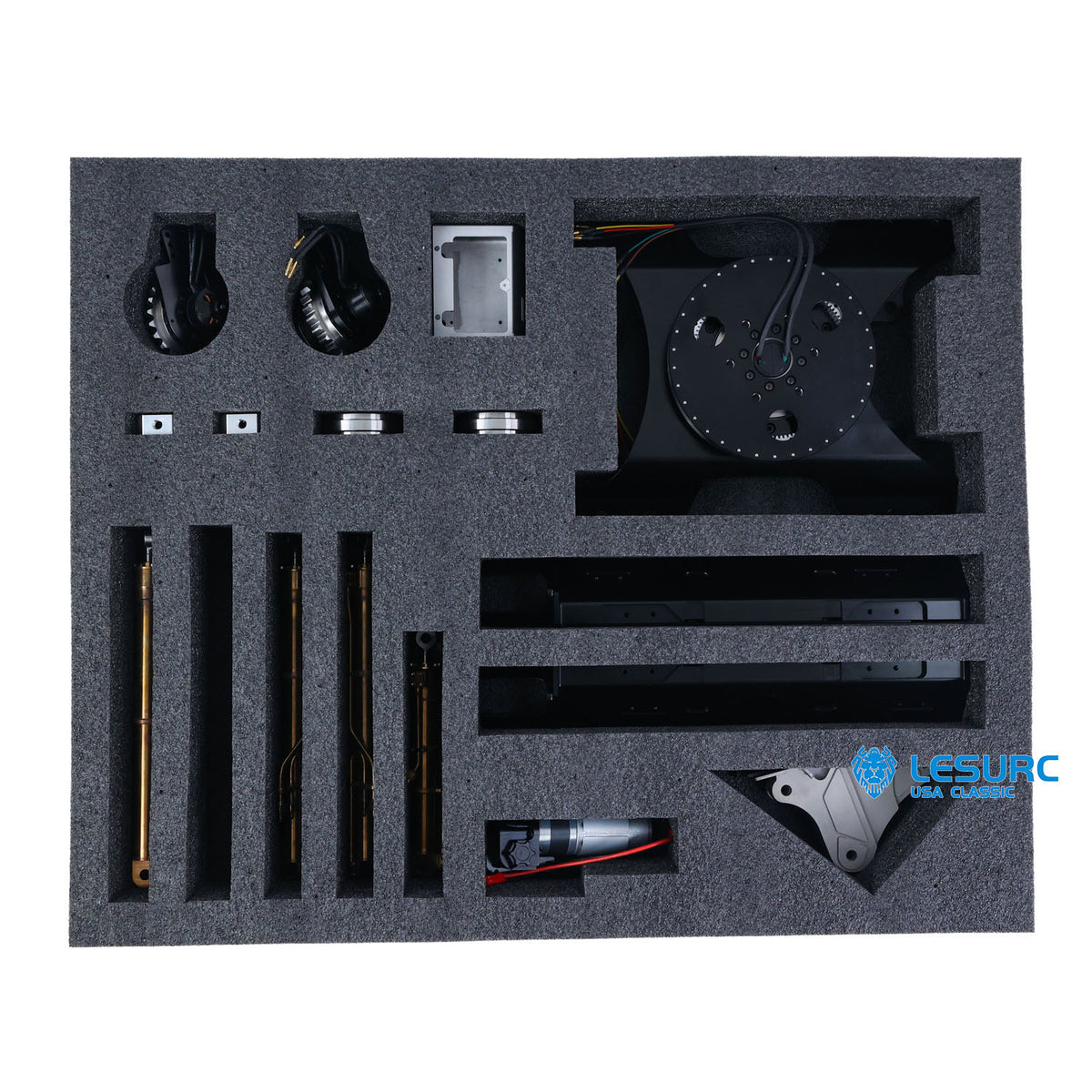 LESU PC500 1/14 Metal Hydraulic RC Crawler Excavator B0020 Remote Control Rock Arm Digger KIT Model with Brushless Motor ESC Light 3CH Valve