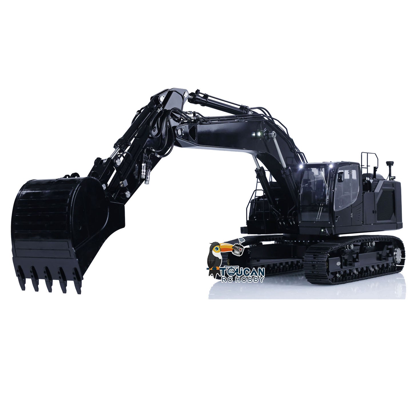 1/14 Metal LESU LR945 Remote Control Hydraulic Tracked Excavator Ready To Run Engineering Car Model With 7TH Reversing Valve