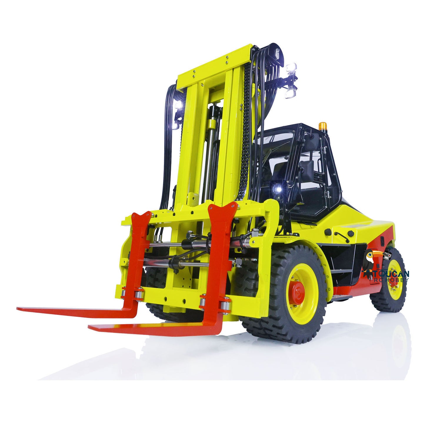 LESU 1/14 Heavy RC Hydraulic Fork Lift Aoue-LD160S With ST8 Radio System SR12 Reversing E350 Charger Remote Control Vehicle Model