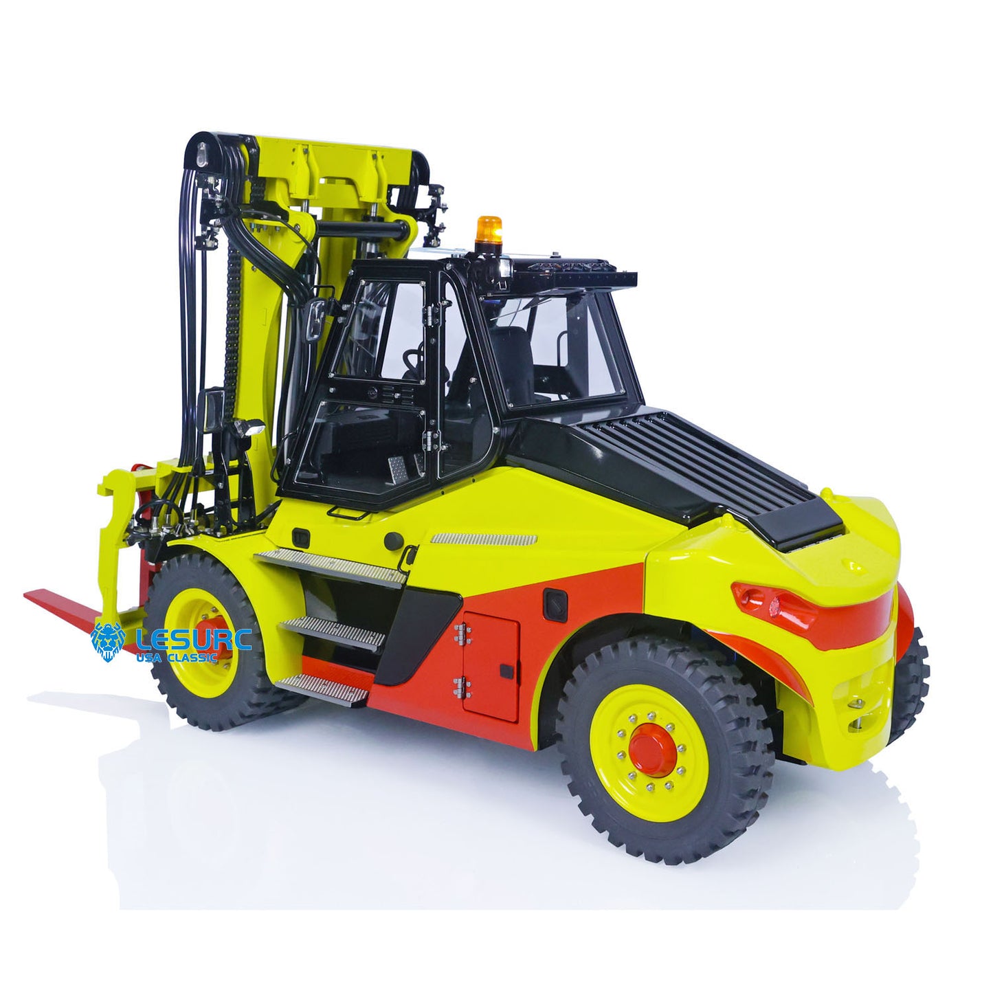 LESU AOUE LD160S 1/14 Metal Hydraulic RC Forklift FlySky ST8 Remote Controller and SR12 Receiver 6 Ways Reversing Valve Sound Light System