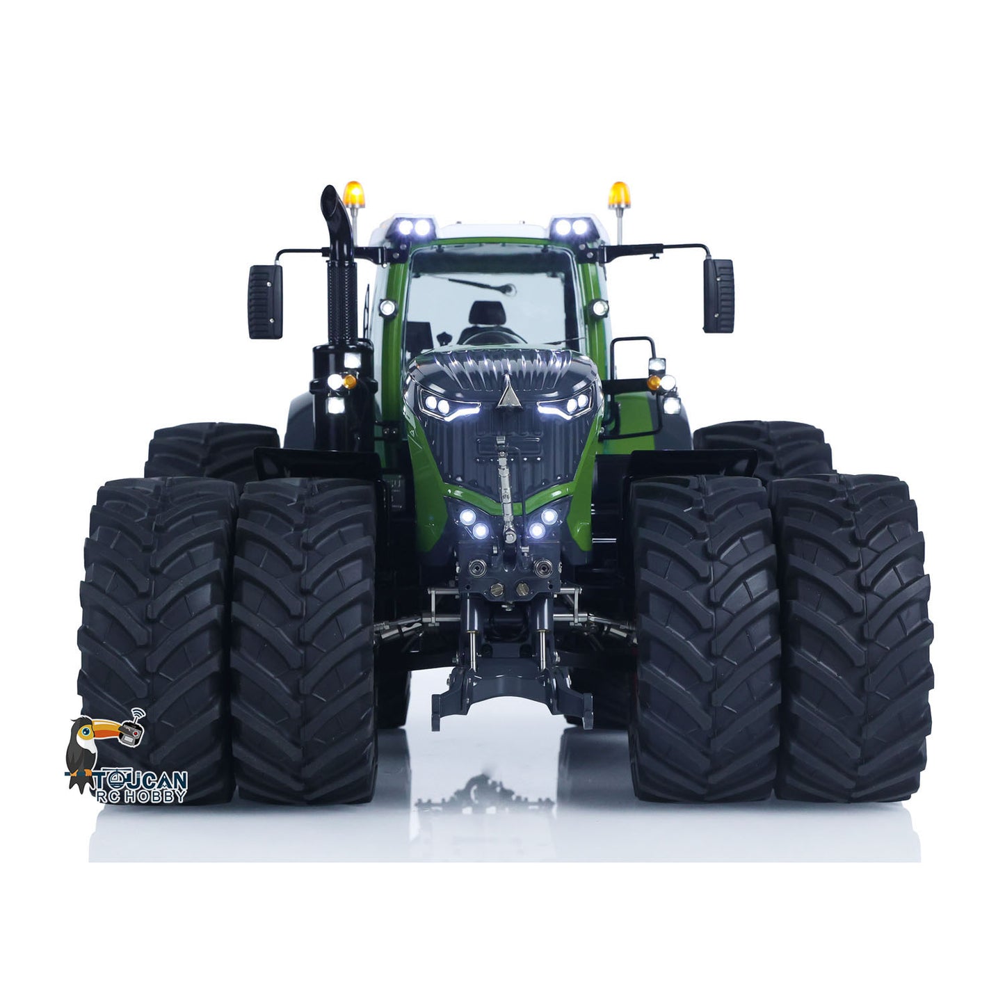 LESU Metal 4x4 1/14 Hydraulic RC Tractor AOUE 1050 Double Wheel With XELite Radio System New Agricultural Vehicles Model
