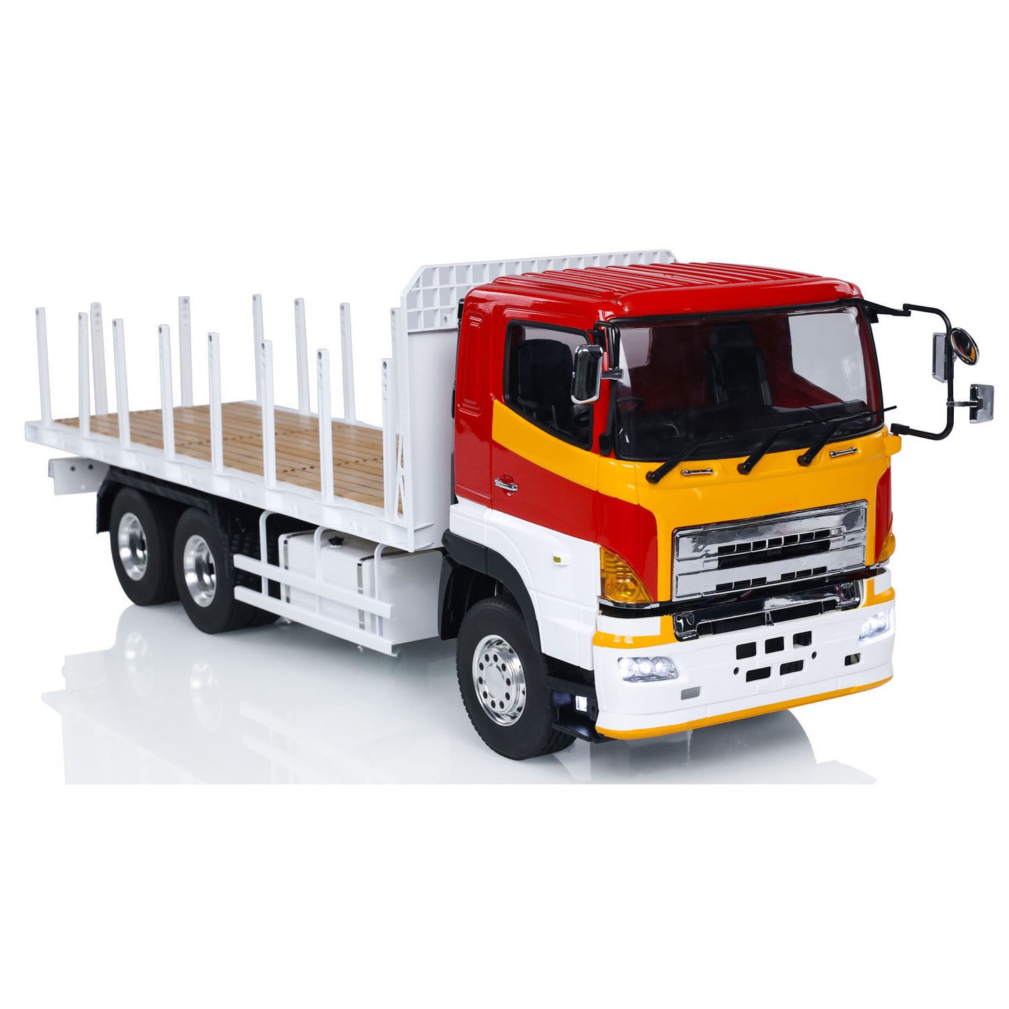 LESU 1/14 6x4 Metal RTR RC Timber Truck Remote Control Flatbed Lorry Car Model FlySky I6S Radio 2 Speed Gearbox Sound