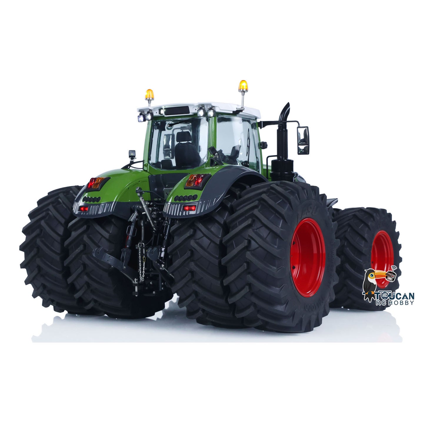 Double Wheeled Brand New LESU AOUE 1050 4x4 1/14 Metal Hydraulic RC Tractor Car Light Smoking Simulation Sound Radio Controlled Farm Truck