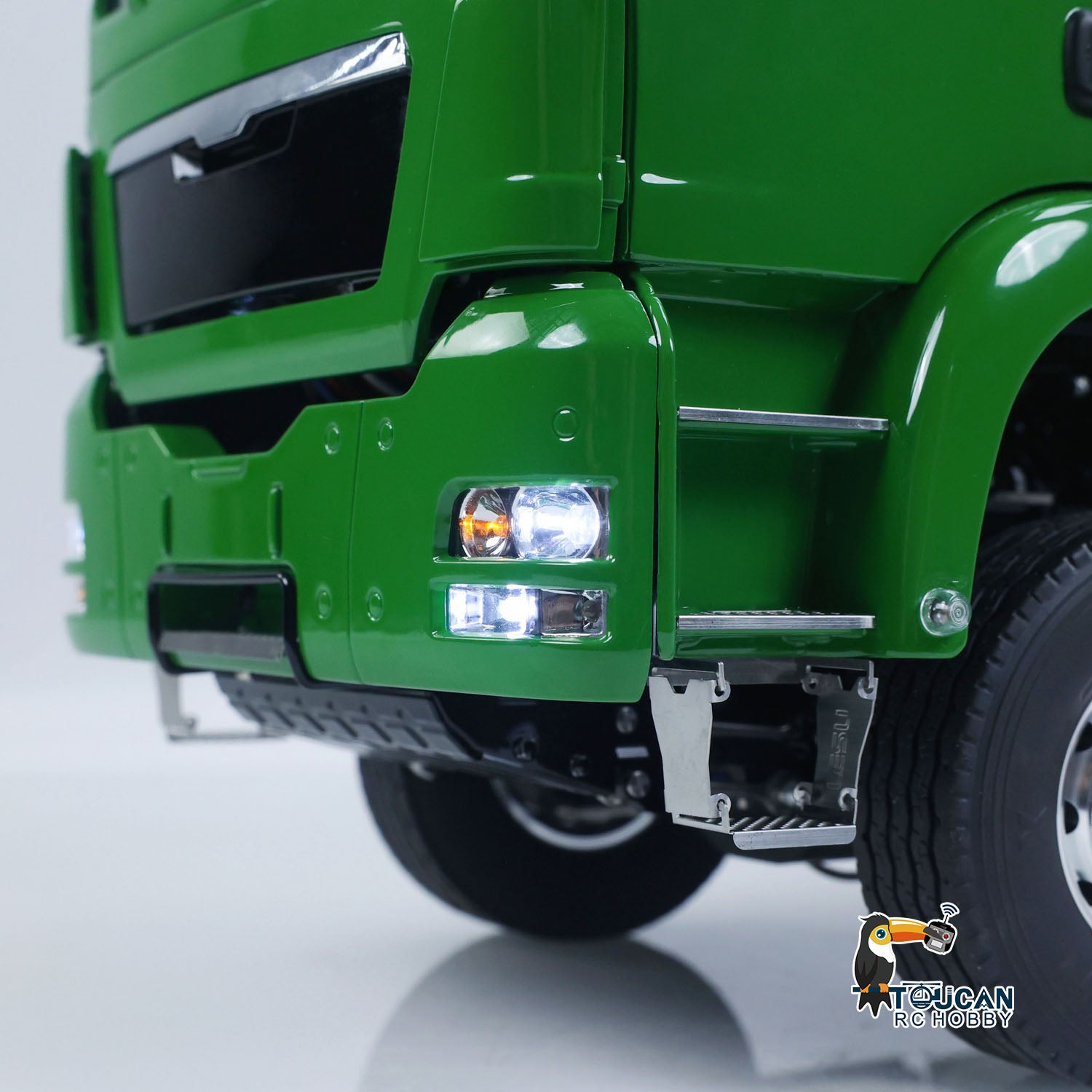 LESU 4X4 1/14 RC Hydraulic Swing Arm Garbage Truck Skip Loader TGS