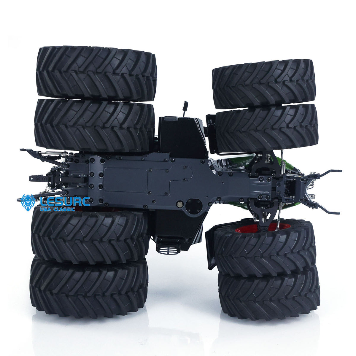 LESU AOUE 1050 Metal 4x4 1/14 RC Tractor Truck Hydraulic Agricultural Vehicles K500 Seedbed Pre-sowing Soil Preparation Machine Frsky XE Lite