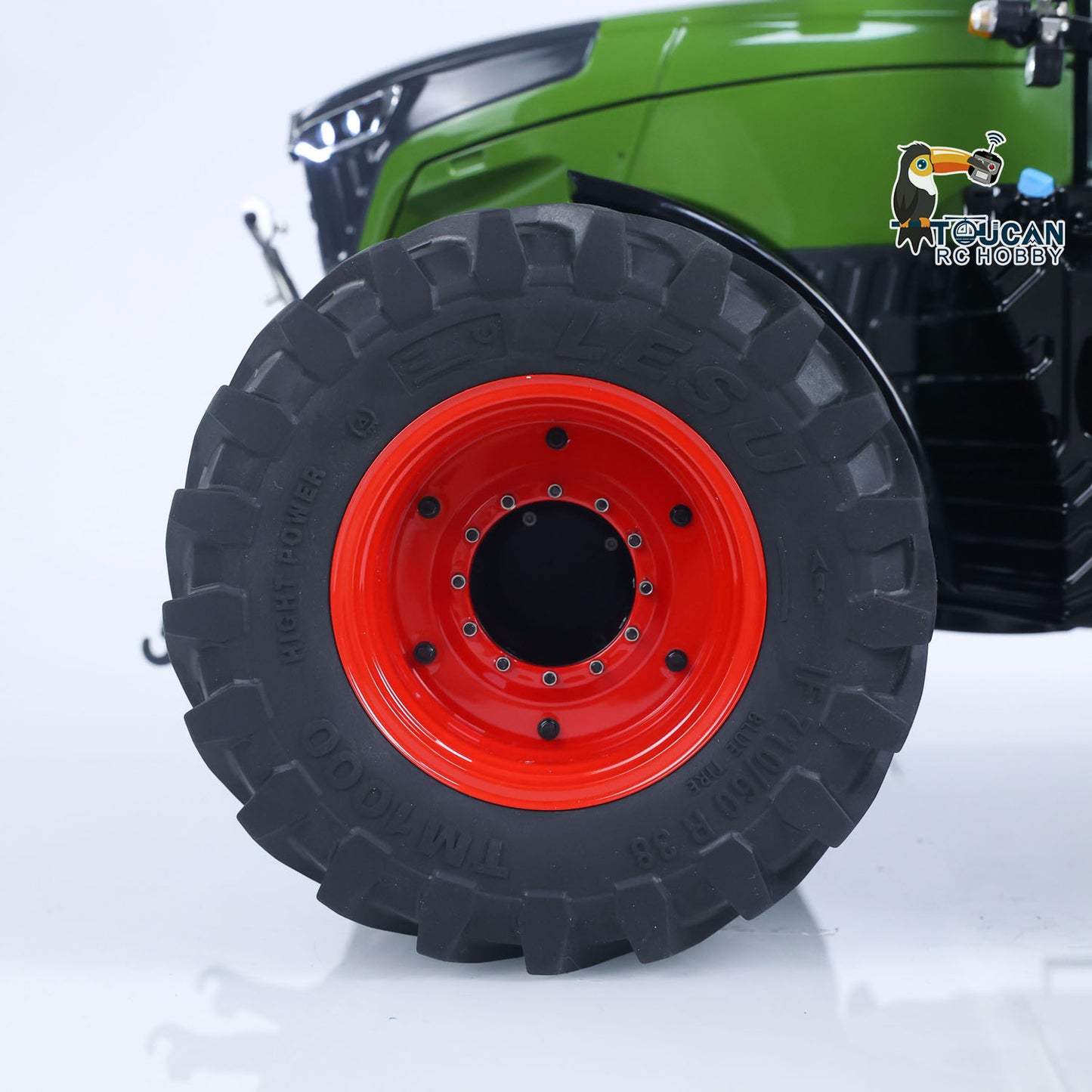 LESU Metal 4x4 1/14 Hydraulic RC Tractor AOUE 1050 Double Wheel With XELite Radio System New Agricultural Vehicles Model