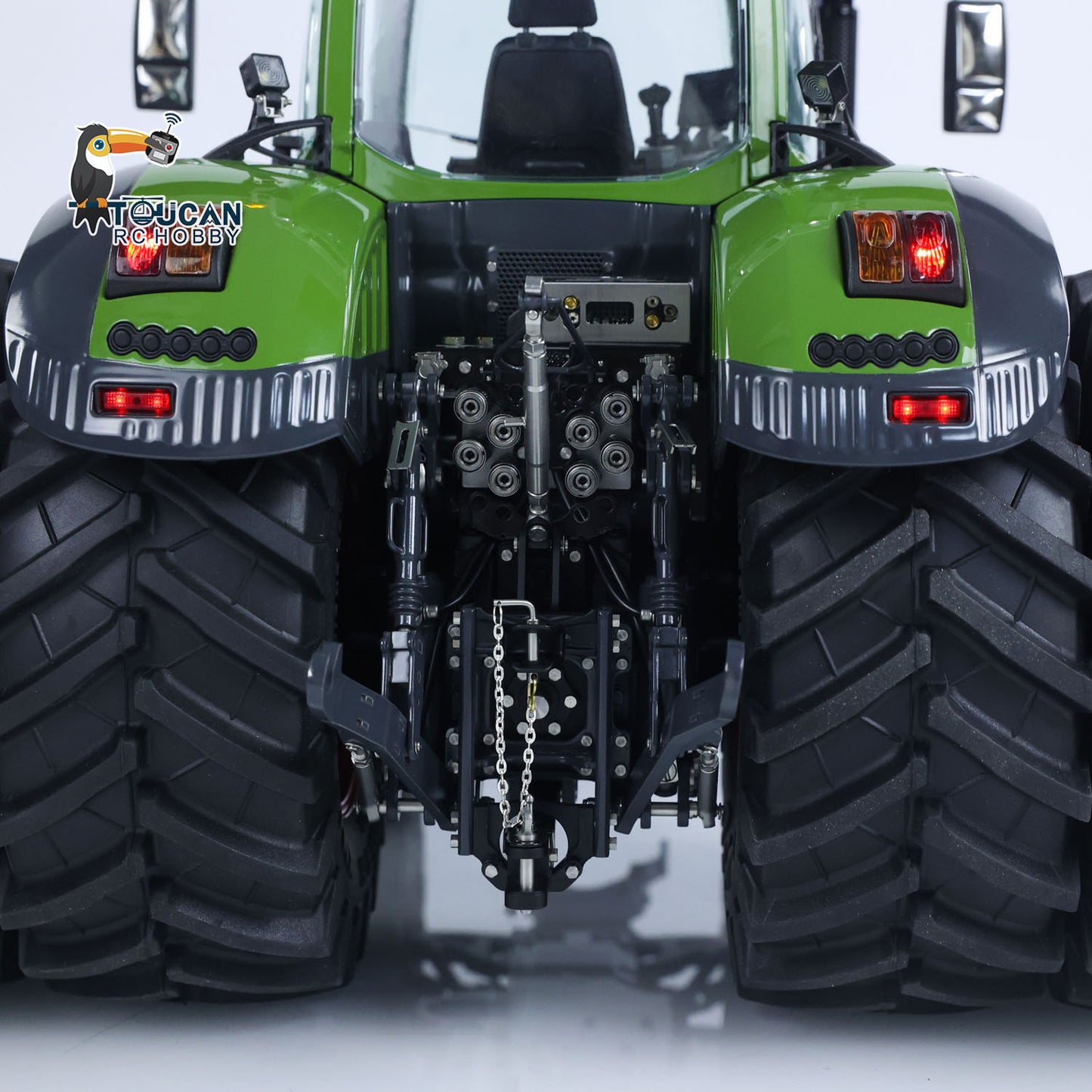LESU Metal 4x4 1/14 Hydraulic RC Tractor AOUE 1050 Double Wheel With XELite Radio System New Agricultural Vehicles Model