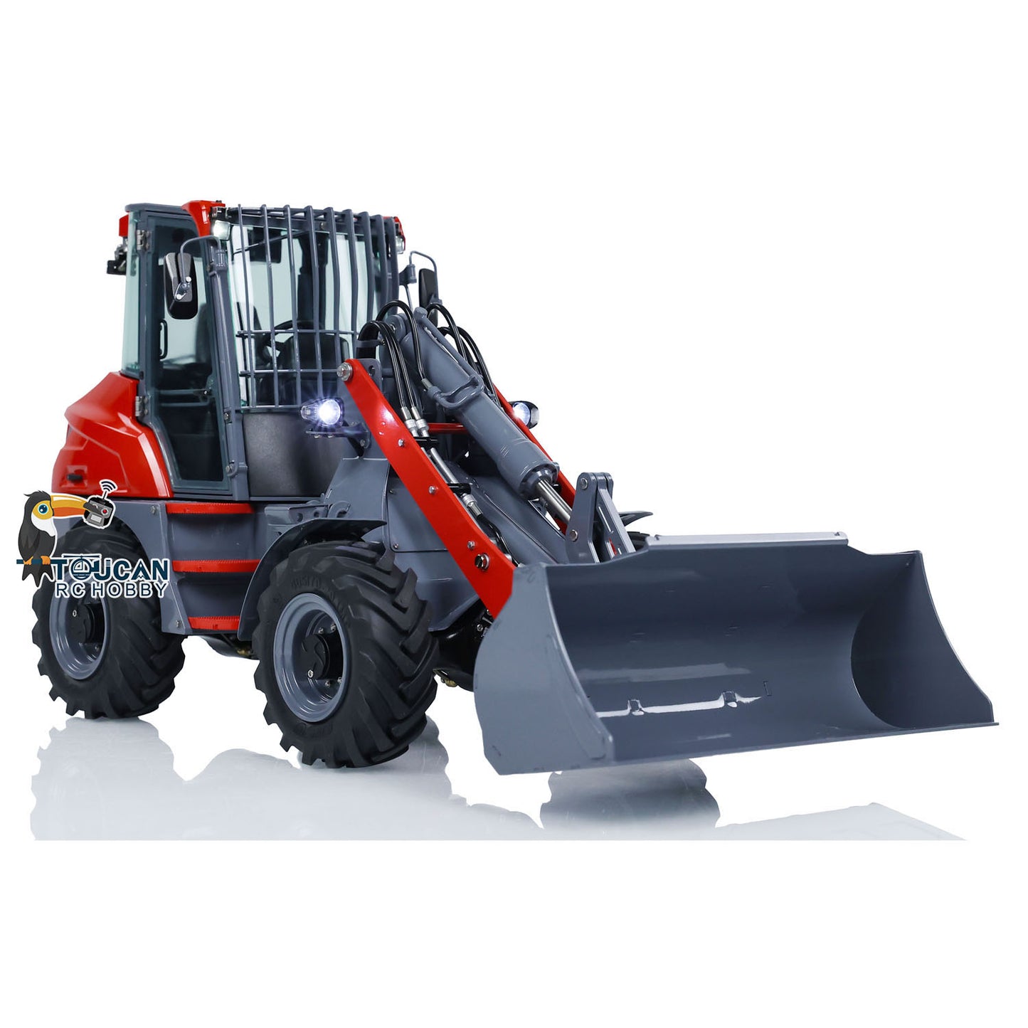 LESU 1/14 RC Hydraulic Loader AOUE MCL8 Construction Tipper Model With Sound Radio Control 4 TH Reversing Valve Rear Hook