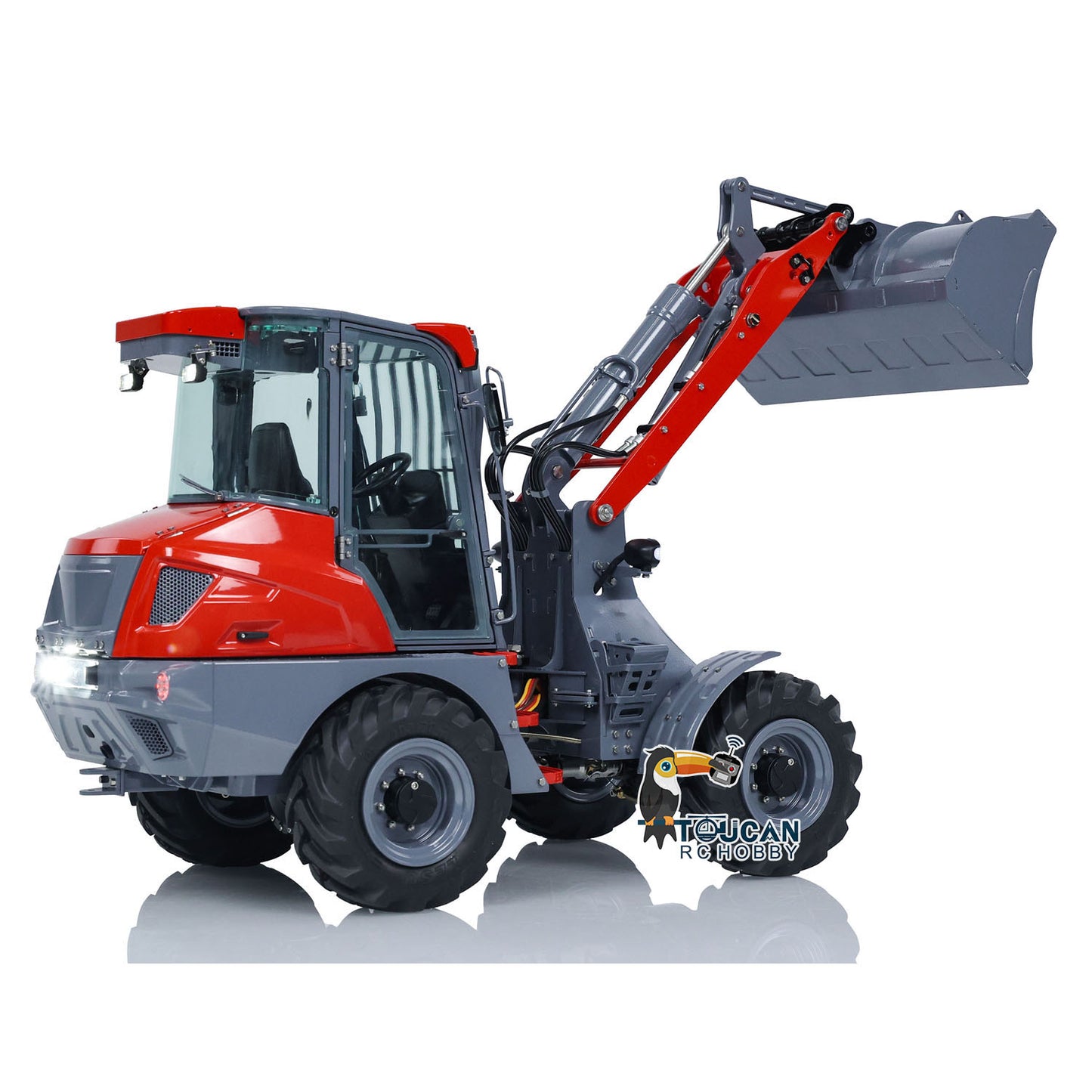 LESU 1/14 RC Hydraulic Loader AOUE MCL8 Construction Tipper Model With Sound Radio Control 4 TH Reversing Valve Rear Hook