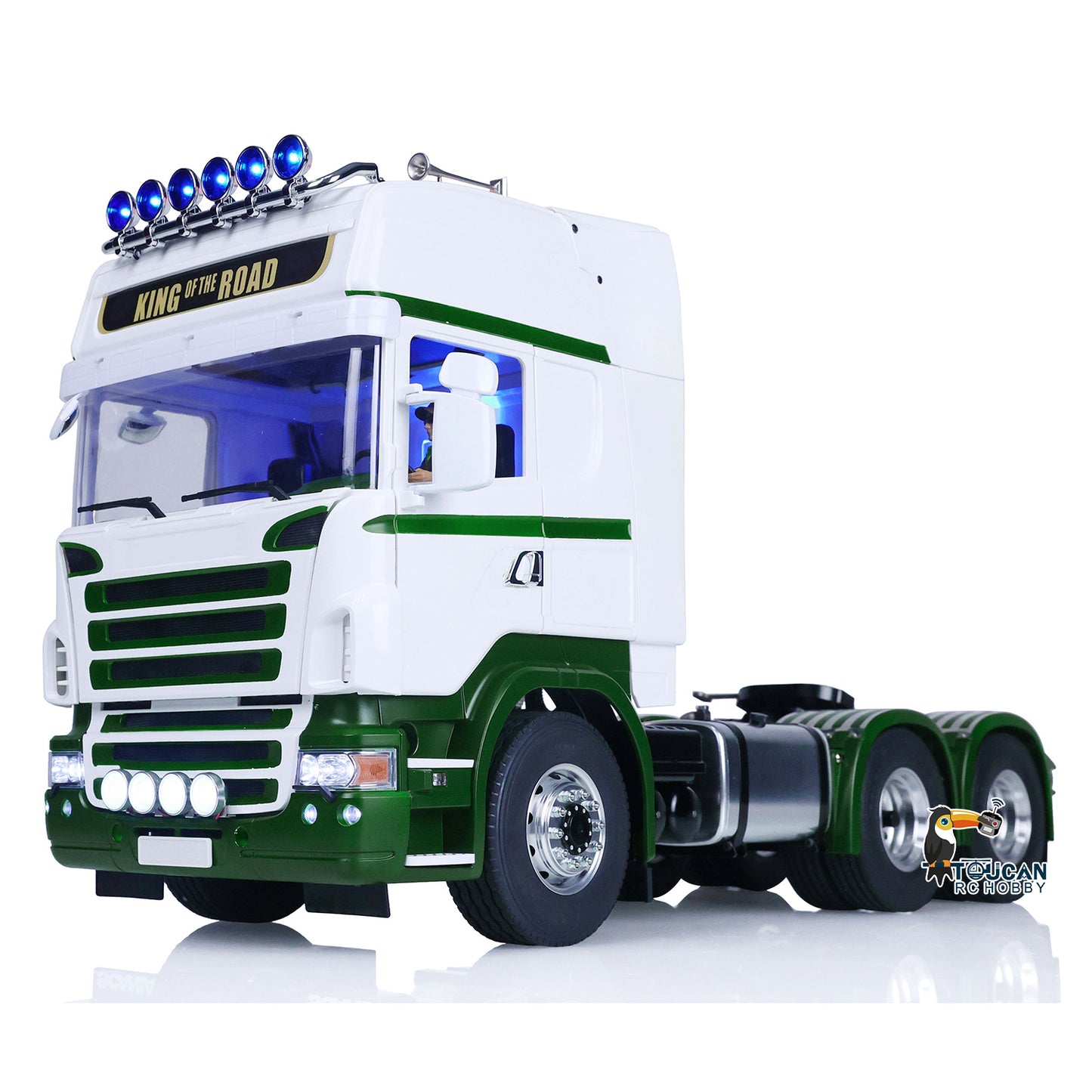 LESU 1:14 Scale DIY Radio Controlled Tractor Truck for 6x6 Remote Control Cars Model W/ Sound Light System Motor Servo ESC