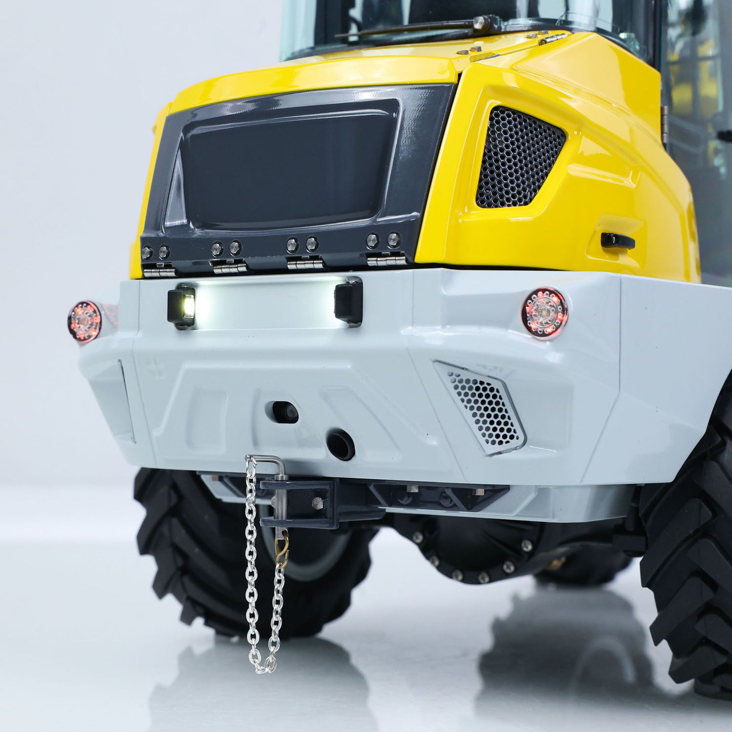 IN STOCK LESU 1/14 RC Hydraulic Telescopic Arm Loader AT1050 Tipper Construction Truck Model With 4 Wheel Drive I6S Radio System Fork