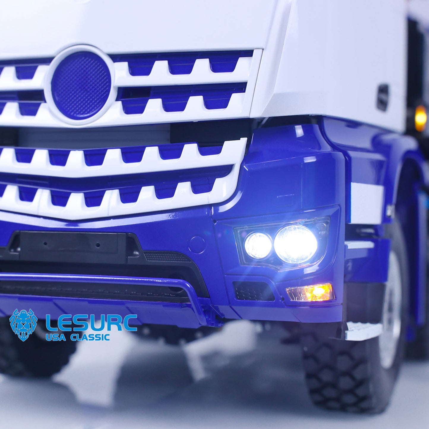 LESU Z0017 1/14 Metal Hydraulic 8x8 RC Dump Truck with Crane Brushless ESC 2 Transmission Differential Axles Sound Light System