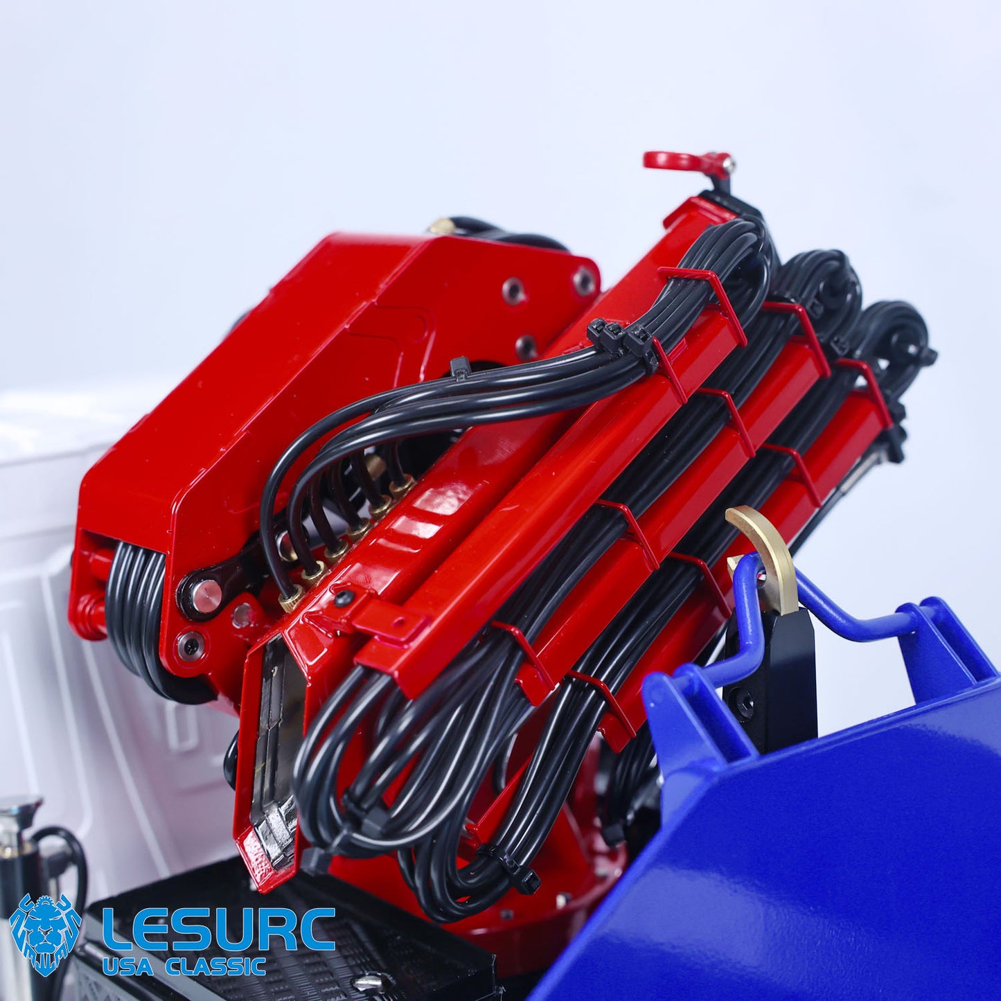 LESU Z0017 1/14 Metal Hydraulic 8x8 RC Dump Truck with Crane Brushless ESC 2 Transmission Differential Axles Sound Light System