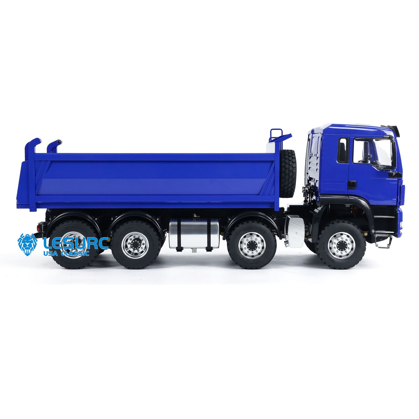 LESU 1/14 8x8 Metal Hydraulic RC Dump Truck 20130011 RTR Tipper Model FlySky I6S Radio Controller Brushless Motor 2 Speed Transmission Sound System