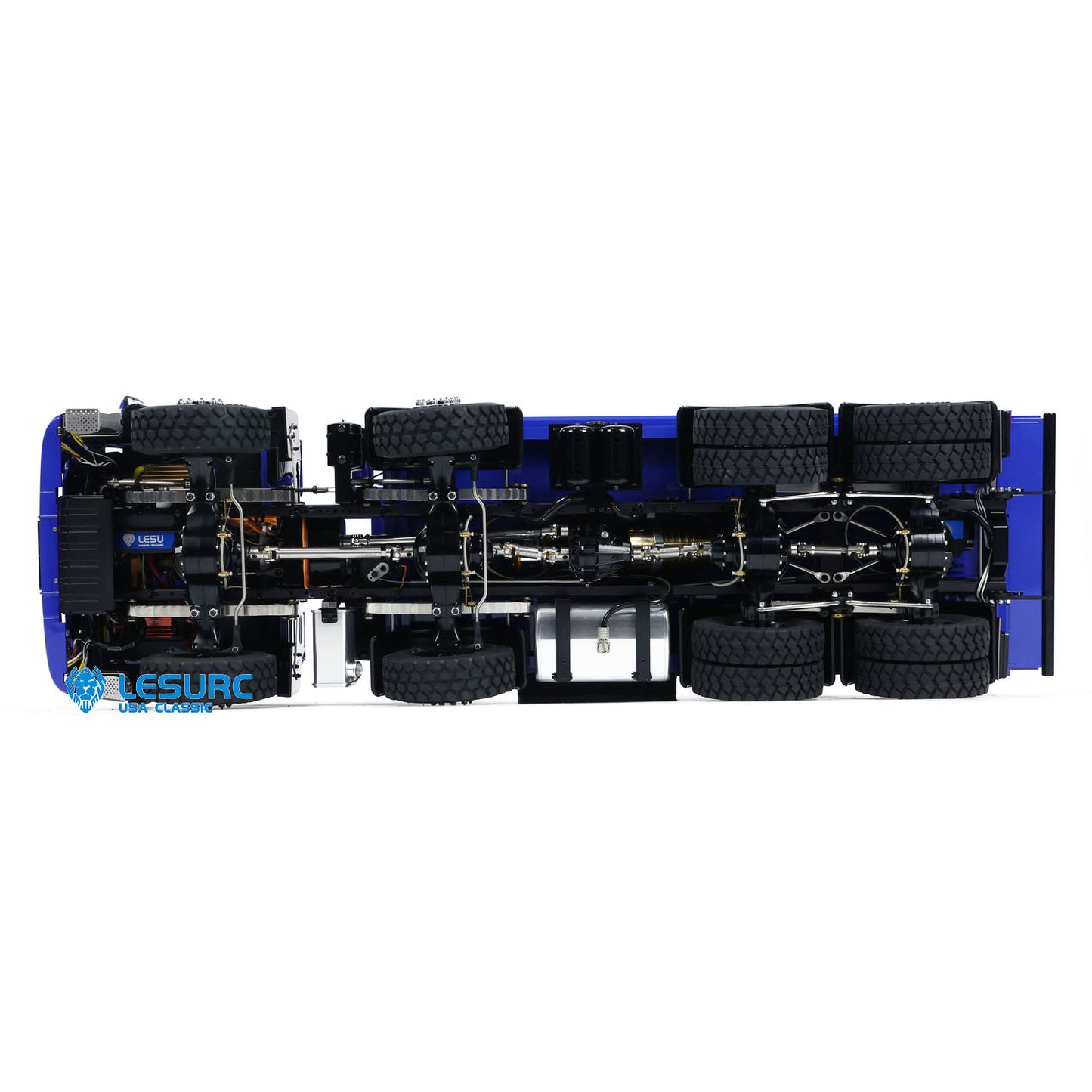 LESU 1/14 8x8 Metal Hydraulic RC Dump Truck 20130011 RTR Tipper Model FlySky I6S Radio Controller Brushless Motor 2 Speed Transmission Sound System