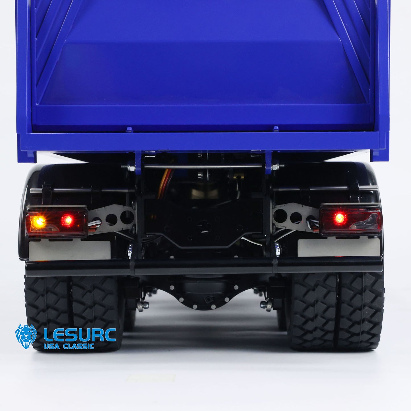 LESU 1/14 8x8 Metal Hydraulic RC Dump Truck 20130011 RTR Tipper Model FlySky I6S Radio Controller Brushless Motor 2 Speed Transmission Sound System
