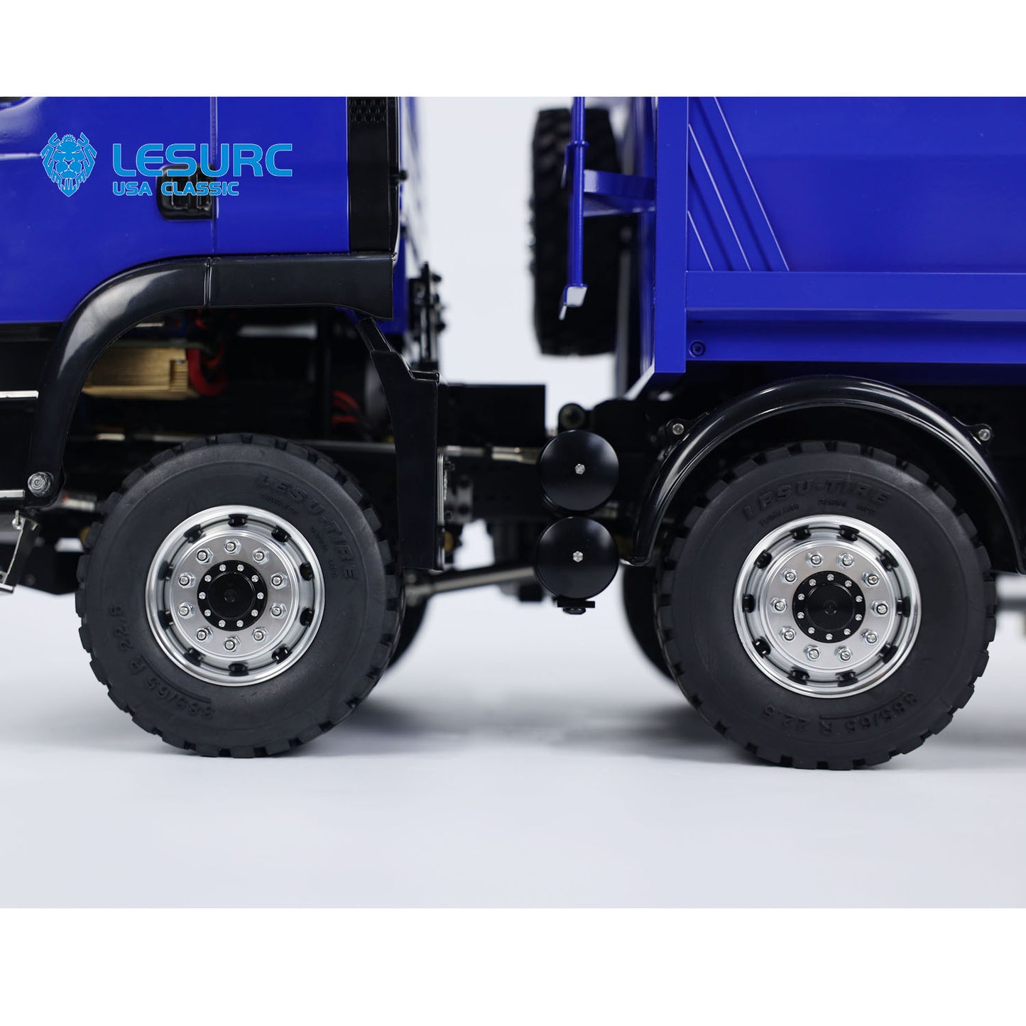 LESU 1/14 8x8 Metal Hydraulic RC Dump Truck 20130011 RTR Tipper Model FlySky I6S Radio Controller Brushless Motor 2 Speed Transmission Sound System