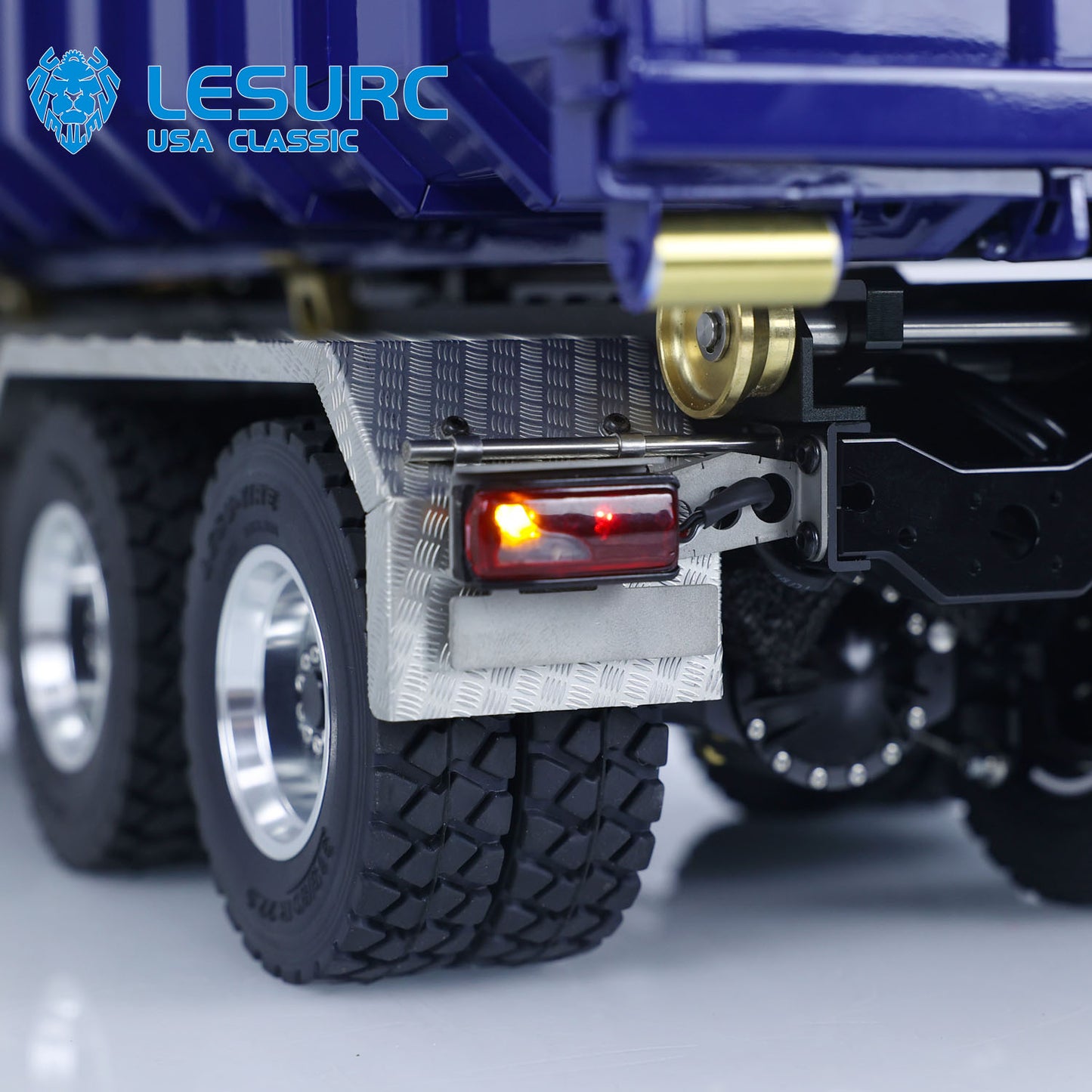 LESU K3363 Cabin 1/14 Stainless Steel 8x8 RC Hydraulic Dump Truck with 2Speed Transmission Sound Light System for Construction Vehicle Enthusiast