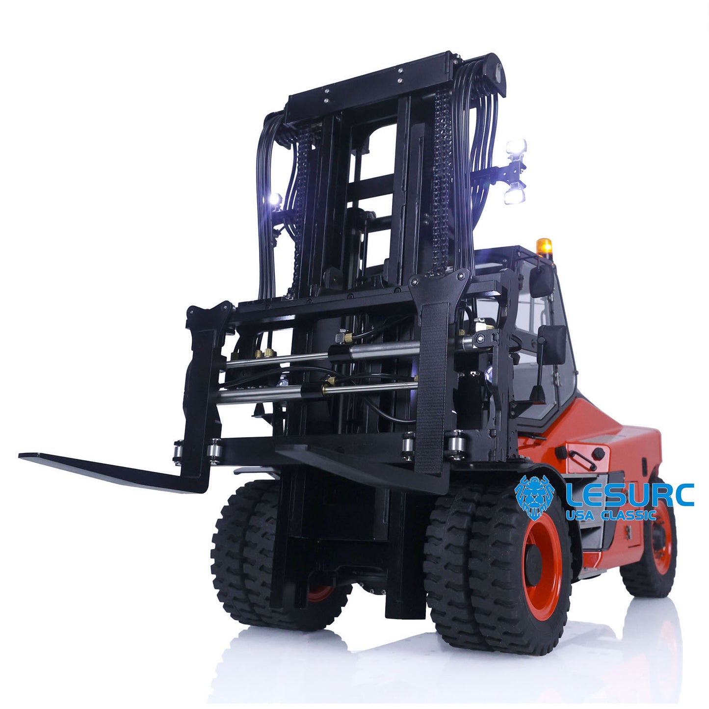 LESU 1/14 Metal RC Painted Hydraulic Forklift Aoue-LD160S Remote Control Model W/ PL18EVLite Radio Motor Servo Light Sound