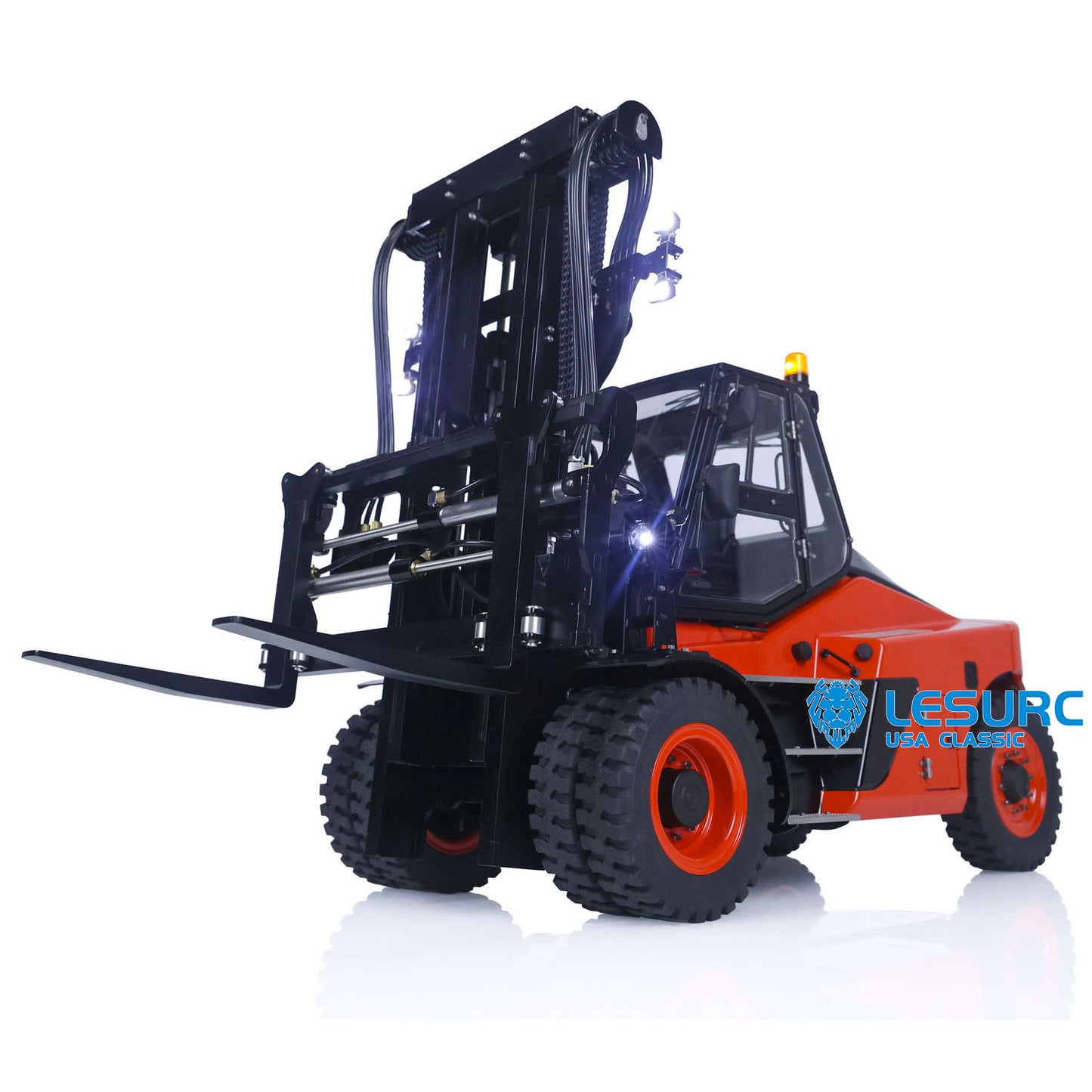 LESU 1/14 Metal RC Painted Hydraulic Forklift Aoue-LD160S Remote Control Model W/ PL18EVLite Radio Motor Servo Light Sound