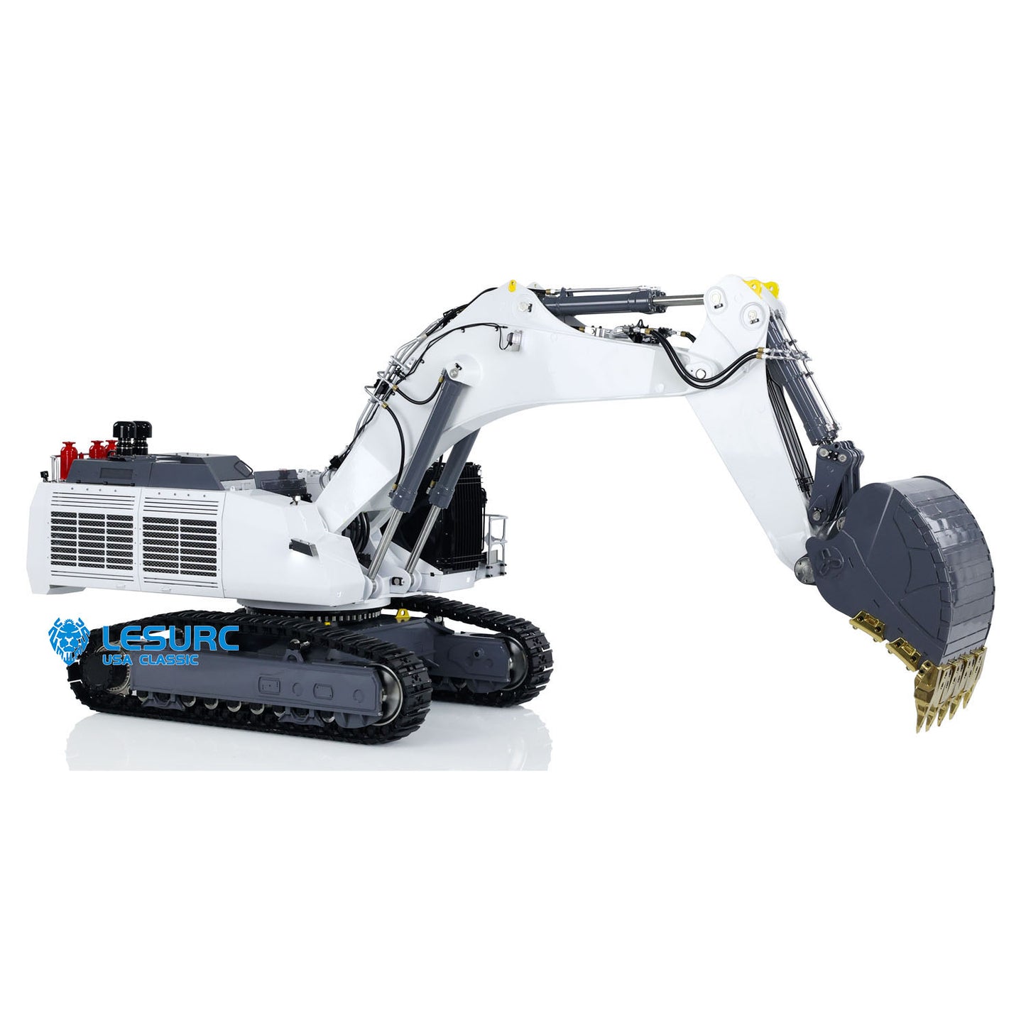 1/14 LESU RC Hydraulic Excavator AOUE 9150 Remote Control Heavy Backhoe Shovel Double Oil Pump Smoke Unit