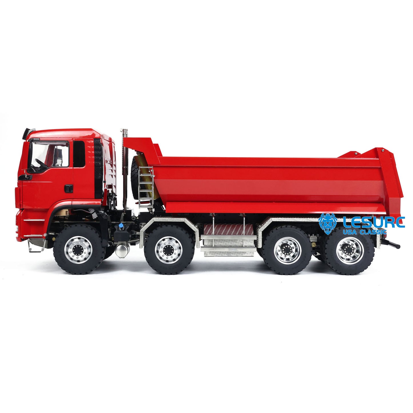 LESU 1/14 Hydraulic 8x8 RC Dumper Truck Tipper Car Painted Model I6S Remote Control 2-speed Transmission