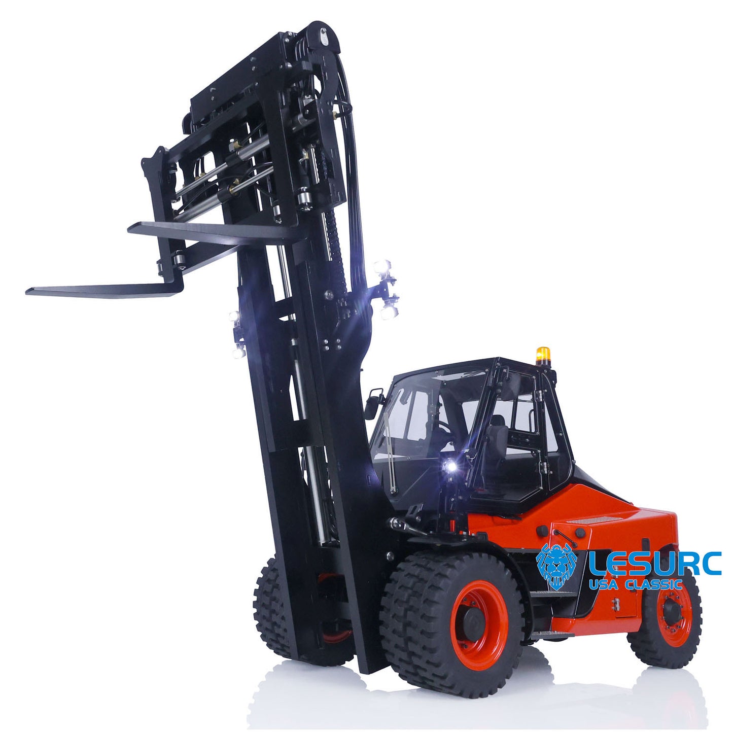 LESU 1/14 Metal RC Painted Hydraulic Forklift Aoue-LD160S Remote Control Model W/ PL18EVLite Radio Motor Servo Light Sound