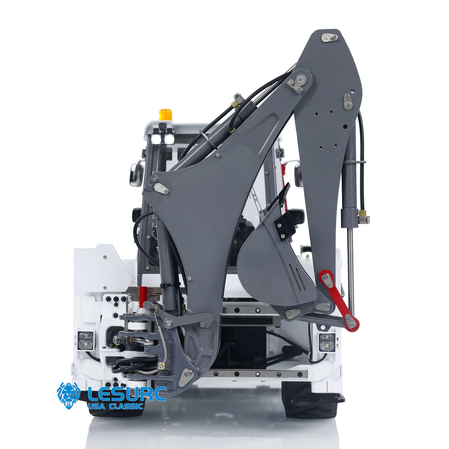 LESU 1/14 RC Hydraulic Equipment Remote Controlled Backhoe Loader AOUE BL71 2 in 1 Excavator Model PL18EVLite Painted Assembled