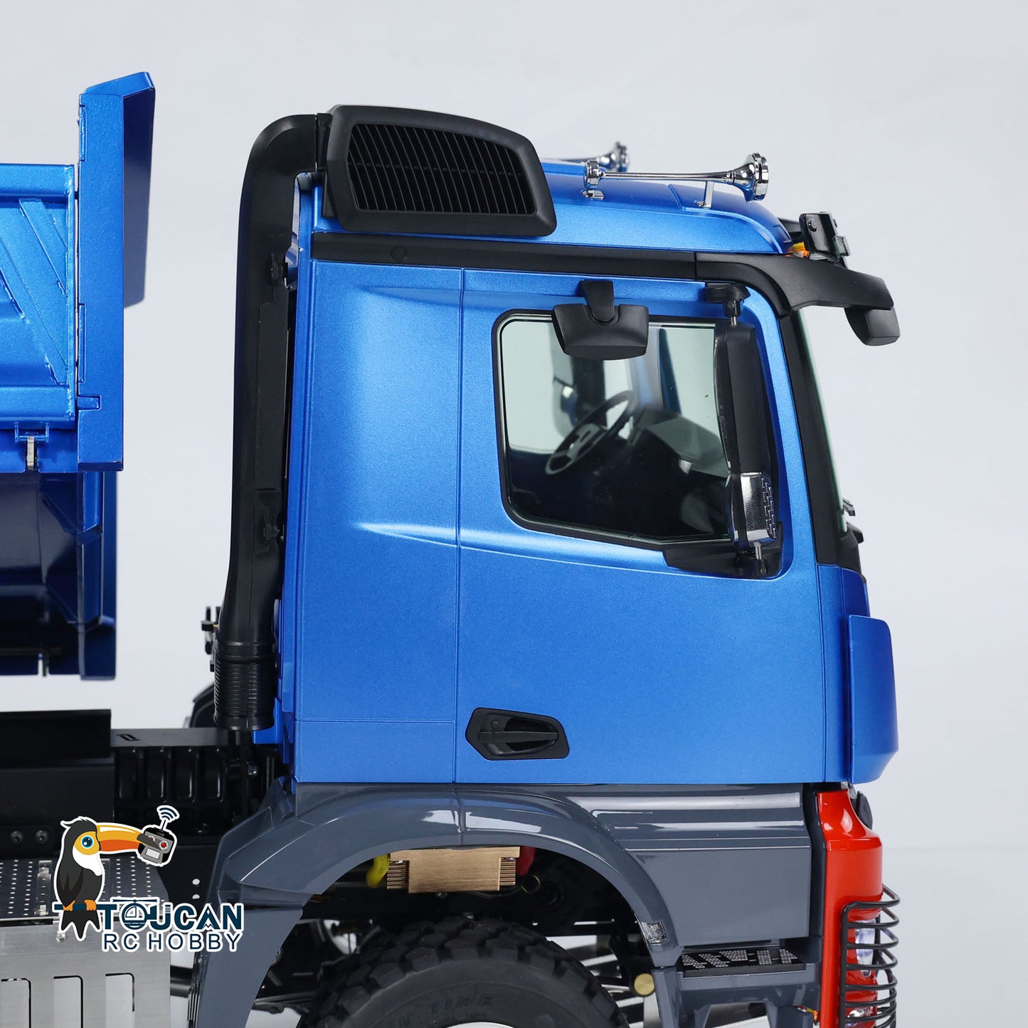 LESU 1/14 Metal 6x6 RC Hydraulic 3 ways Dumper Trucks Engineering  Vehicle Model With I6S Radio System K3363 Low Roof Shell