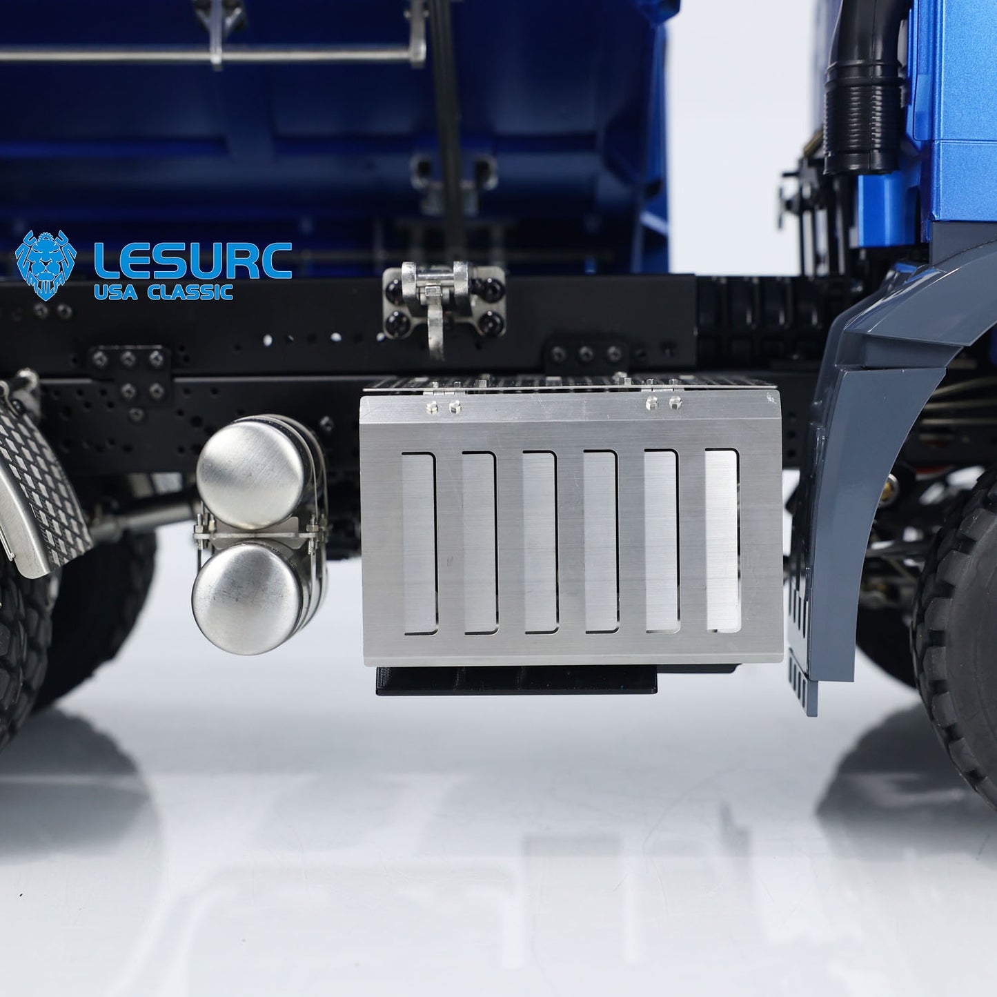 1:14 LESU 3-Axles RC Hydraulic Dumper Truck 6x6 Metal Radio Control 3-way Tipper Cars Simulation Vehicle Model 3Speed Differential Lock