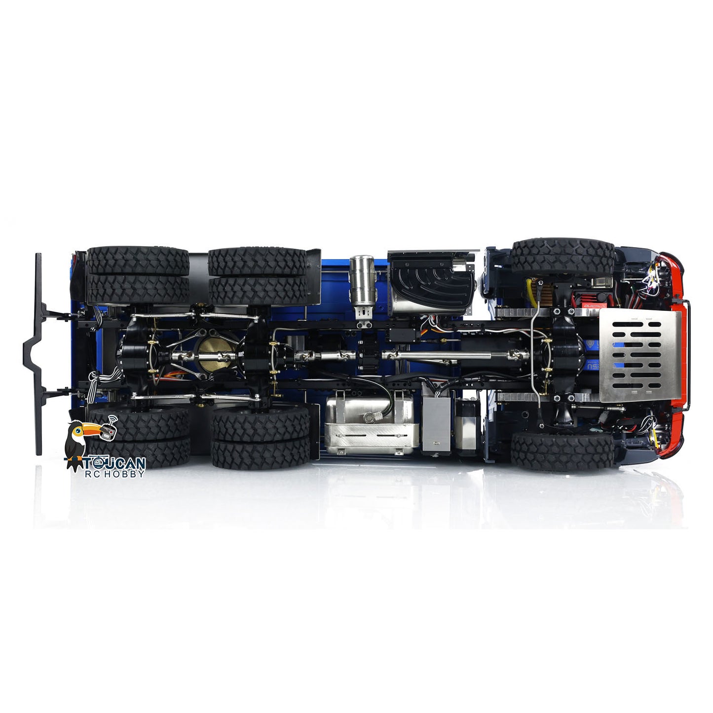 LESU 1/14 Metal 6x6 RC Hydraulic 3 ways Dumper Trucks Engineering  Vehicle Model With I6S Radio System K3363 Low Roof Shell