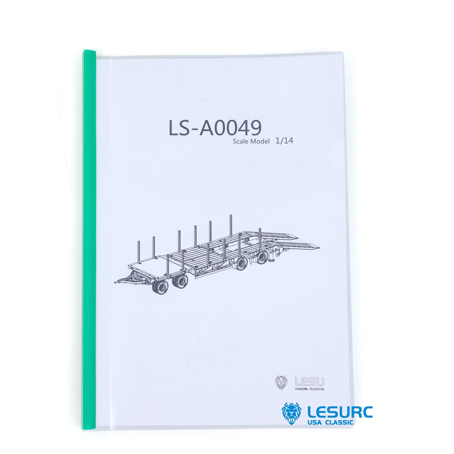 LESU A0049 1/14 Metal RC Trailer KIT Hydraulic Lifting Tailboard Rear Support Legs 2CH Valve for DIY Tractor Truck Lorry Loader