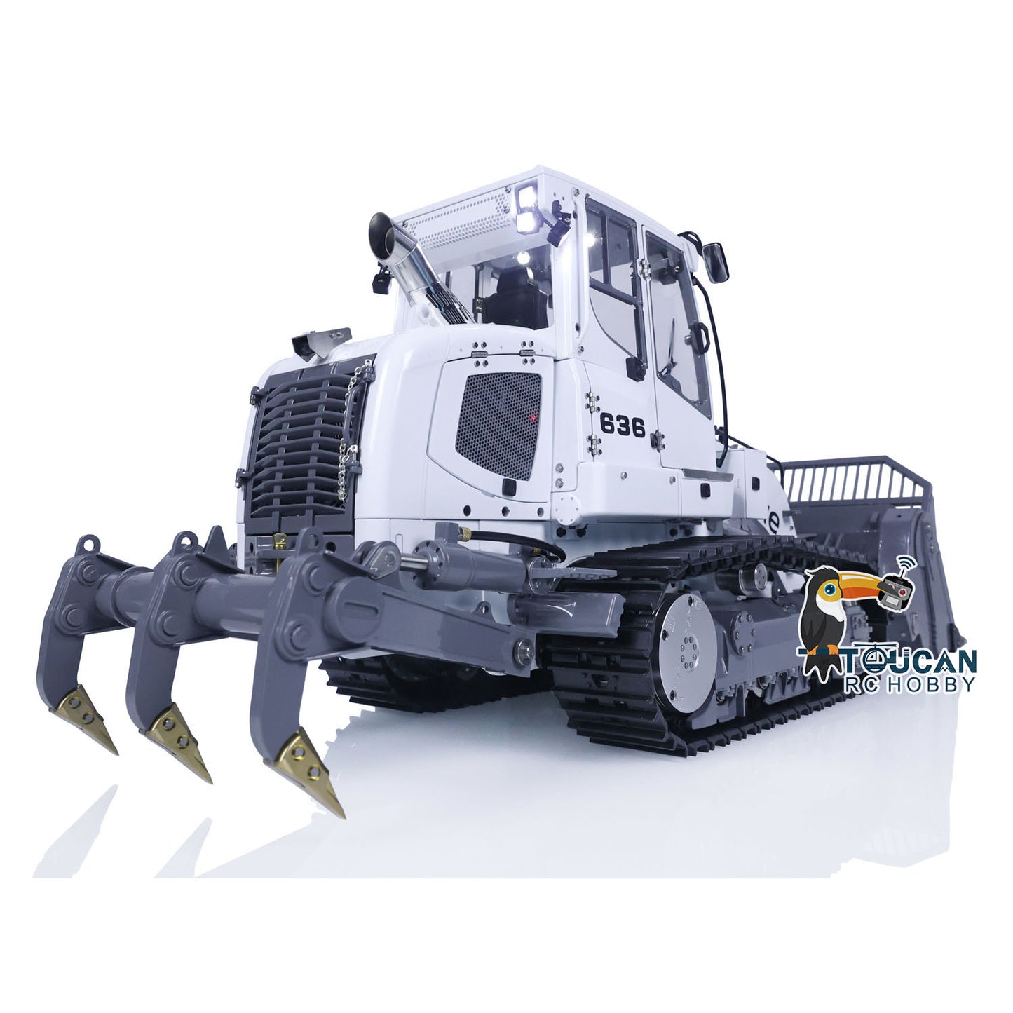 LESU 1/14 Metal Hydraulic Tracked RC Painting Loader W/ Battery PL18EV LITE Ripper Servo ESC Decals Light Sound 4CH Valve Motor