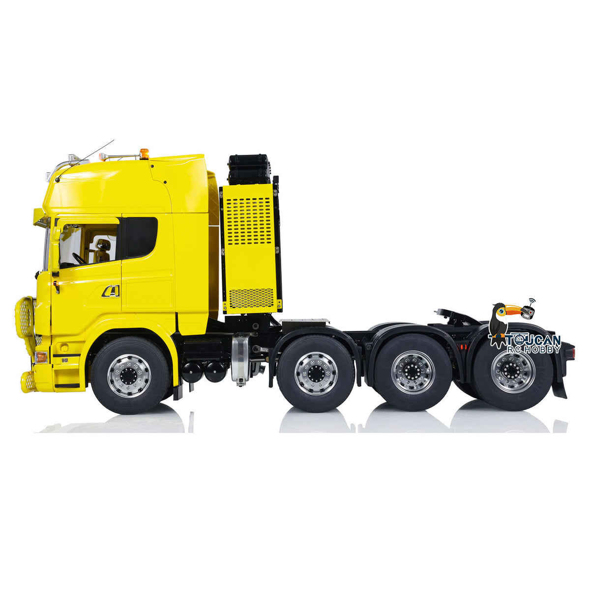 1/14 LESU 8X8 Metal Chassis RC Tractor Truck Radio Controlled Car Simulation Hobby Model Light Sound Equipment Rack
