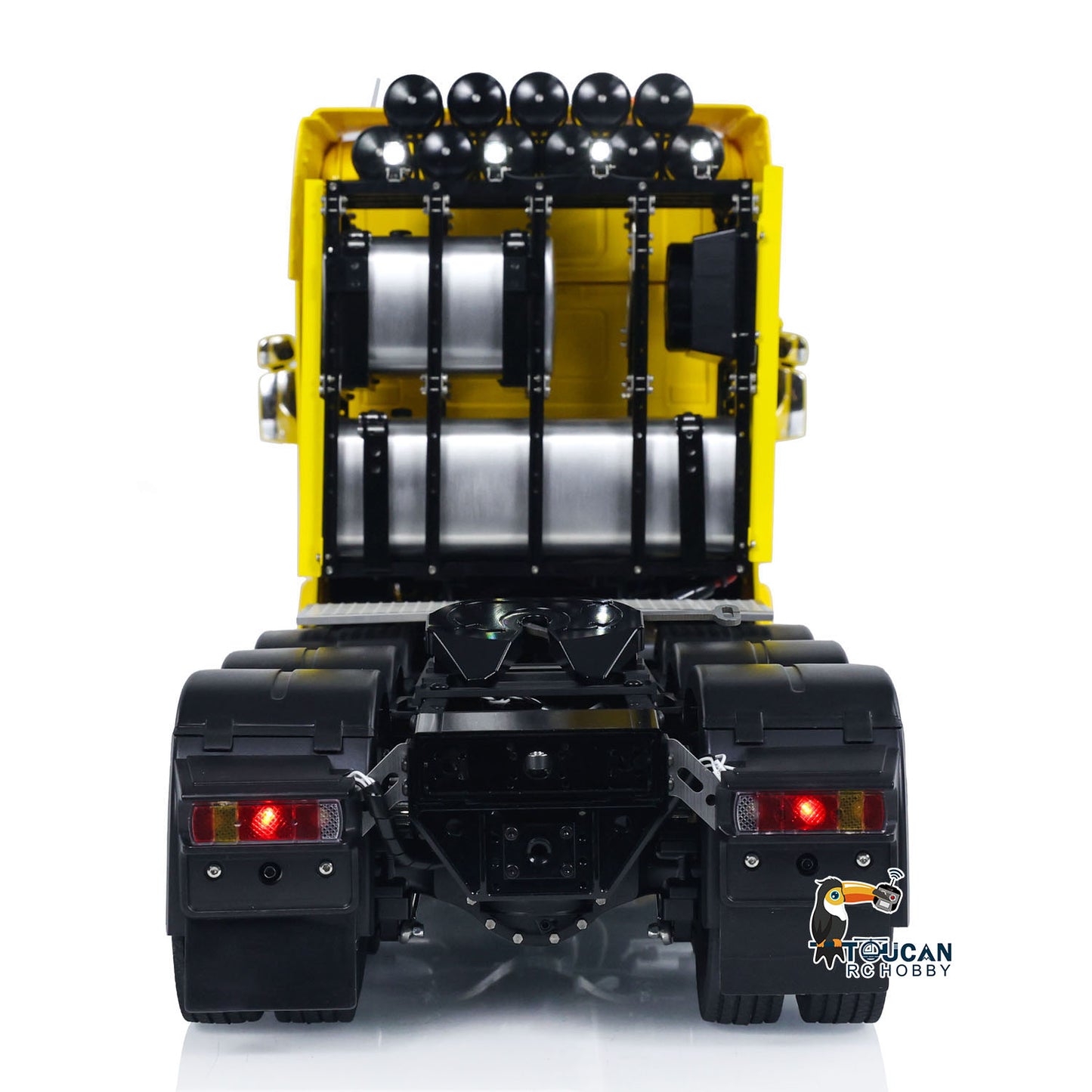 1/14 LESU 8X8 Metal Chassis RC Tractor Truck Radio Controlled Car Simulation Hobby Model Light Sound Equipment Rack