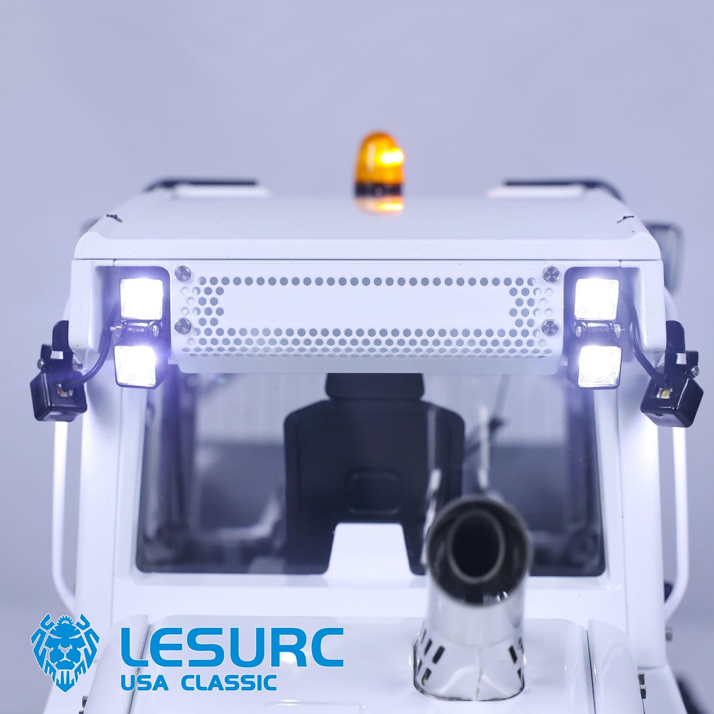LESU LR636 1/14 Metal Hydraulic RC Loader B0014 with 4CH Reversing Valve Rear Lifting Hook Decal for Engineering Vehicle Enthusiast