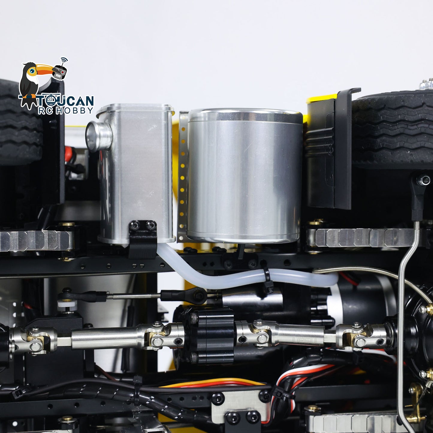 1/14 LESU 8X8 Metal Chassis RC Tractor Truck Radio Controlled Car Simulation Hobby Model Light Sound Equipment Rack