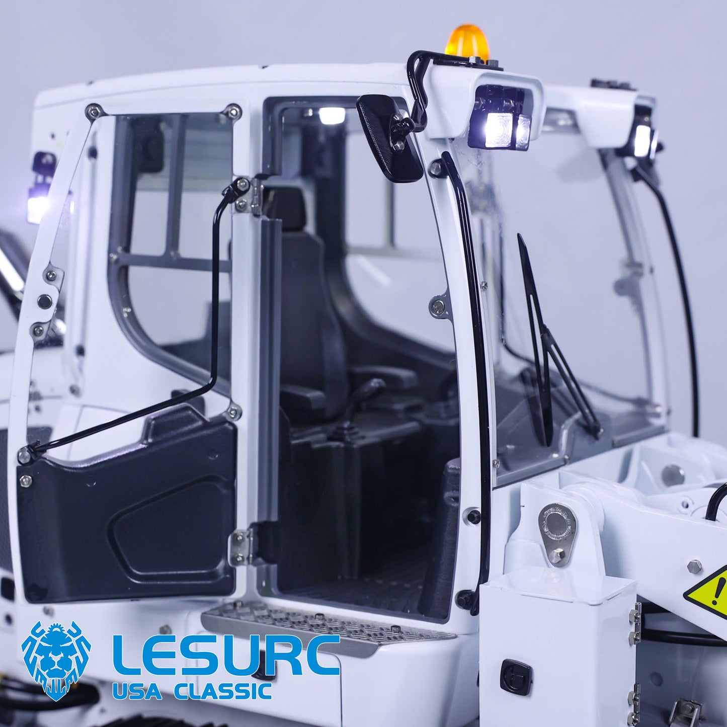 LESU LR636 1/14 Metal Hydraulic RC Loader B0014 with 4CH Reversing Valve Rear Lifting Hook Decal for Engineering Vehicle Enthusiast