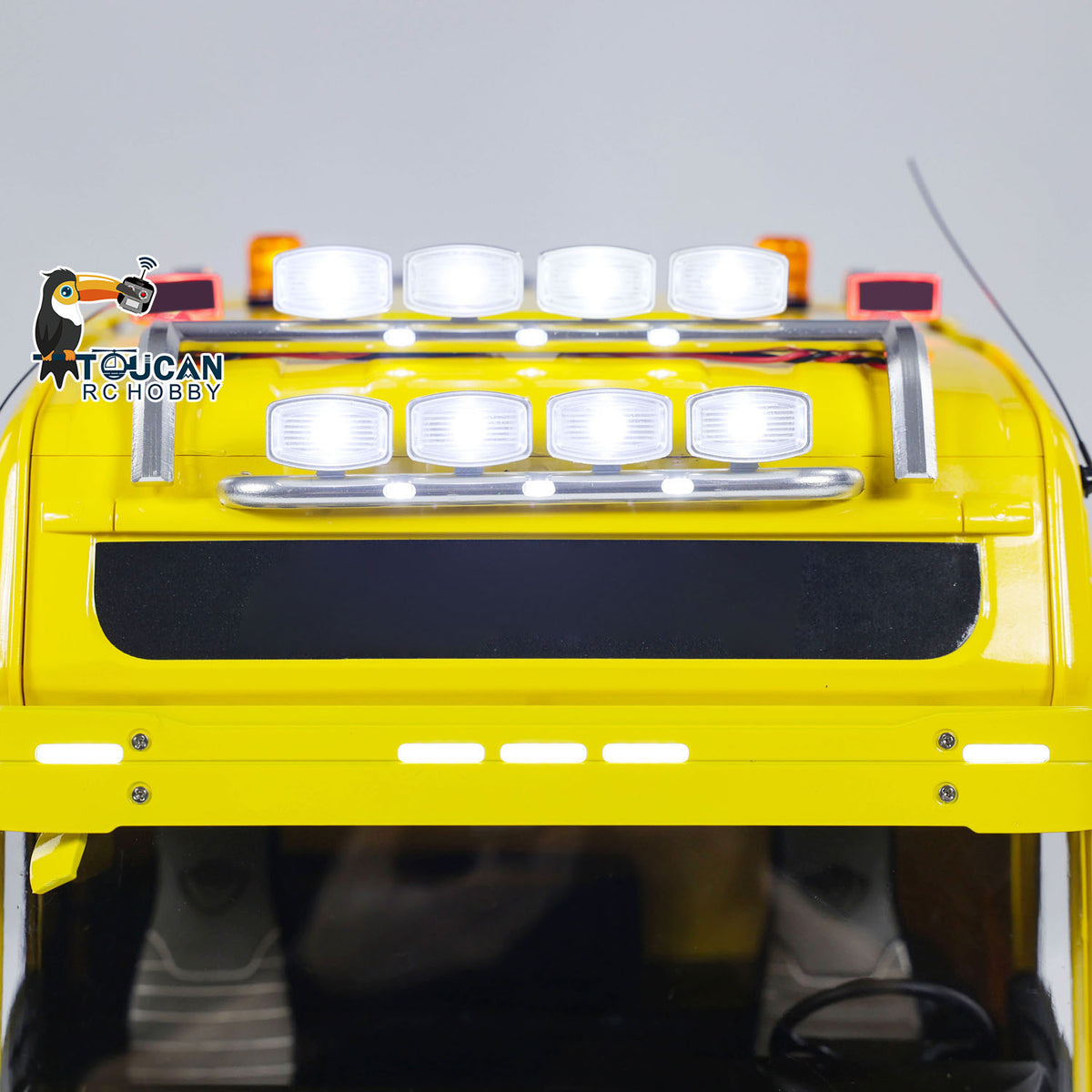 1/14 LESU 8X8 Metal Chassis RC Tractor Truck Radio Controlled Car Simulation Hobby Model Light Sound Equipment Rack