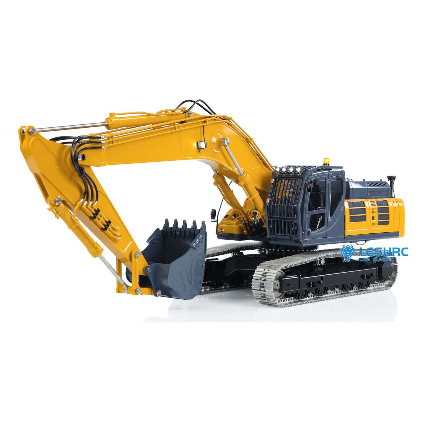 1/14 LESU Hydraulic RC Excavator AOUE-SK500 Metal Wireless Digger Remote Control Engineer Vehicles Model Light Motor Servo ESC