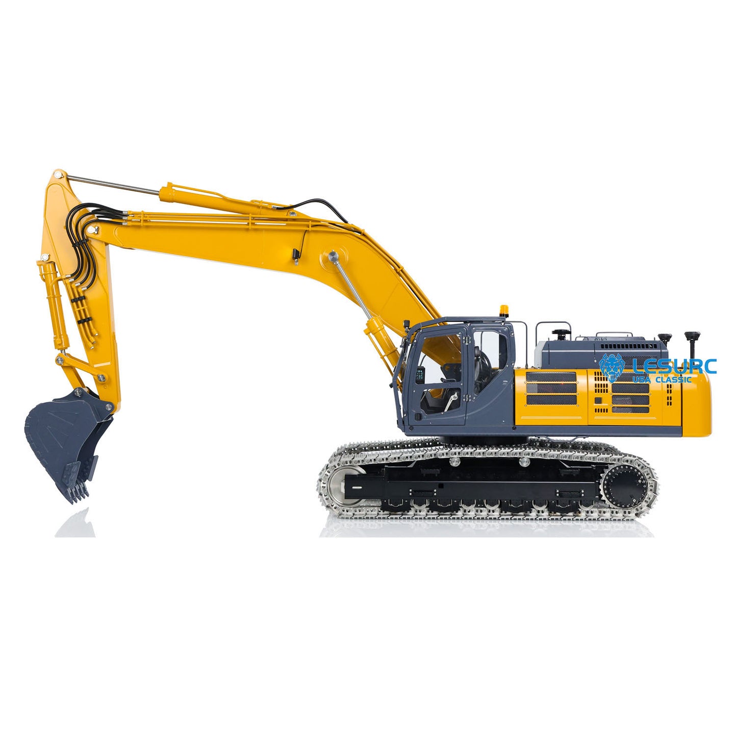 1/14 LESU Hydraulic RC Excavator AOUE-SK500 Metal Wireless Digger Remote Control Engineer Vehicles Model Light Motor Servo ESC