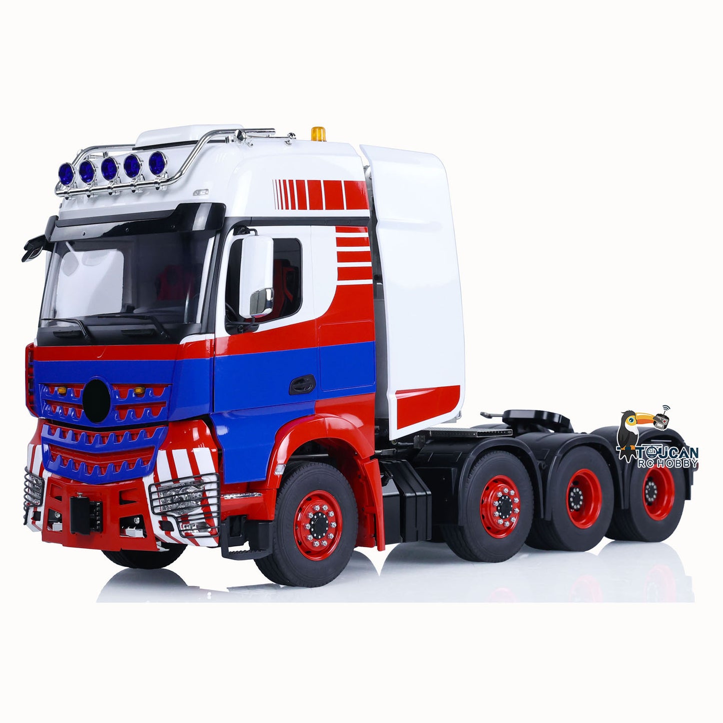 1/14 8x8 LESU RC Tractor Truck Radio Control Construction Vehicle DIY Electric Cars Metal Chassis Smoke Unit Sound 1851 3363