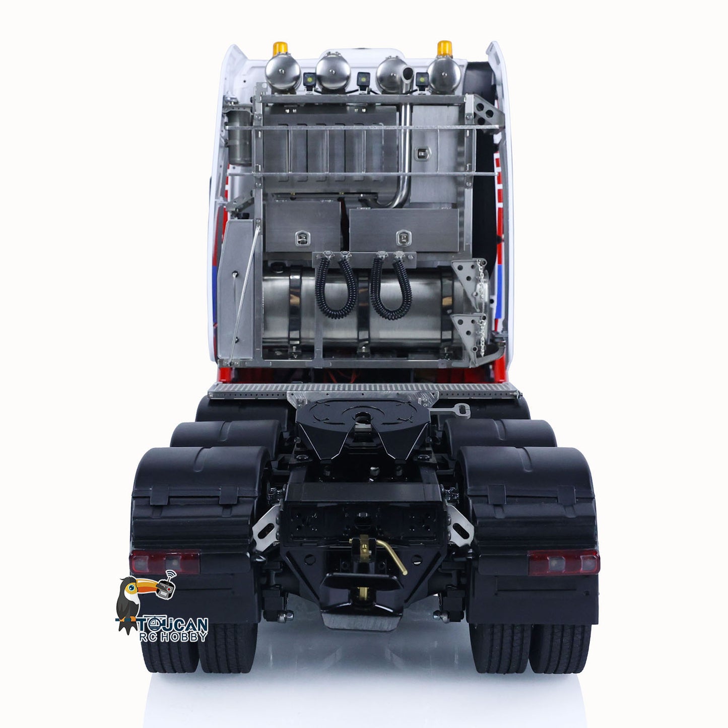 1/14 8x8 LESU RC Tractor Truck Radio Control Construction Vehicle DIY Electric Cars Metal Chassis Smoke Unit Sound 1851 3363