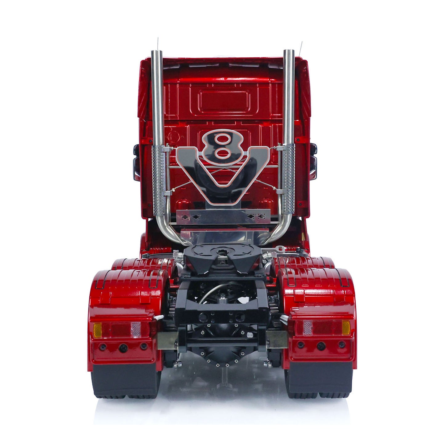 LESU 1/14 6x6 RC Tractor Truck Remote Controlled Trailer Toy Car 2-speed Gearbox Metal Chassis Hobby Model Servo ESC
