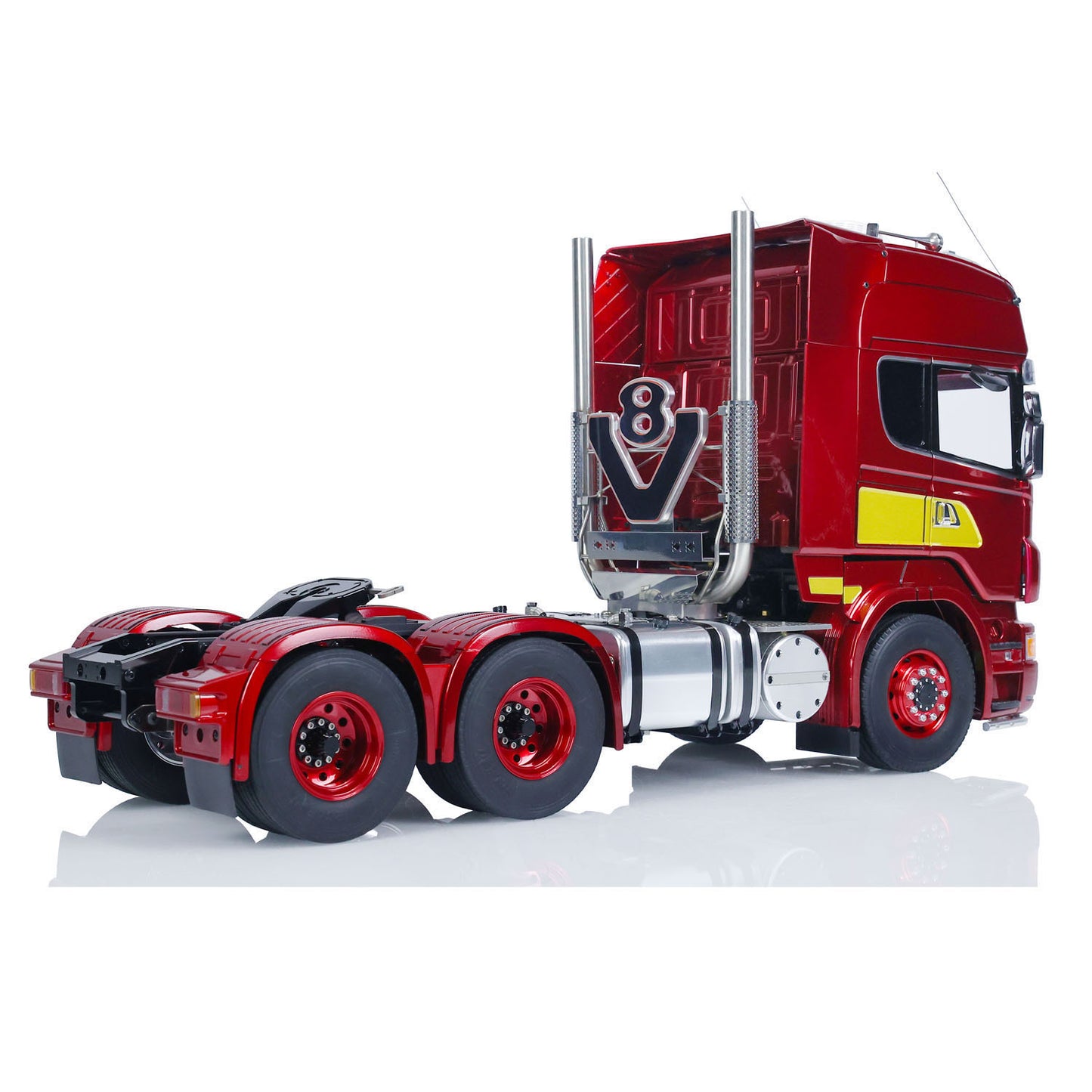 LESU 1/14 6x6 RC Tractor Truck Remote Controlled Trailer Toy Car 2-speed Gearbox Metal Chassis Hobby Model Servo ESC