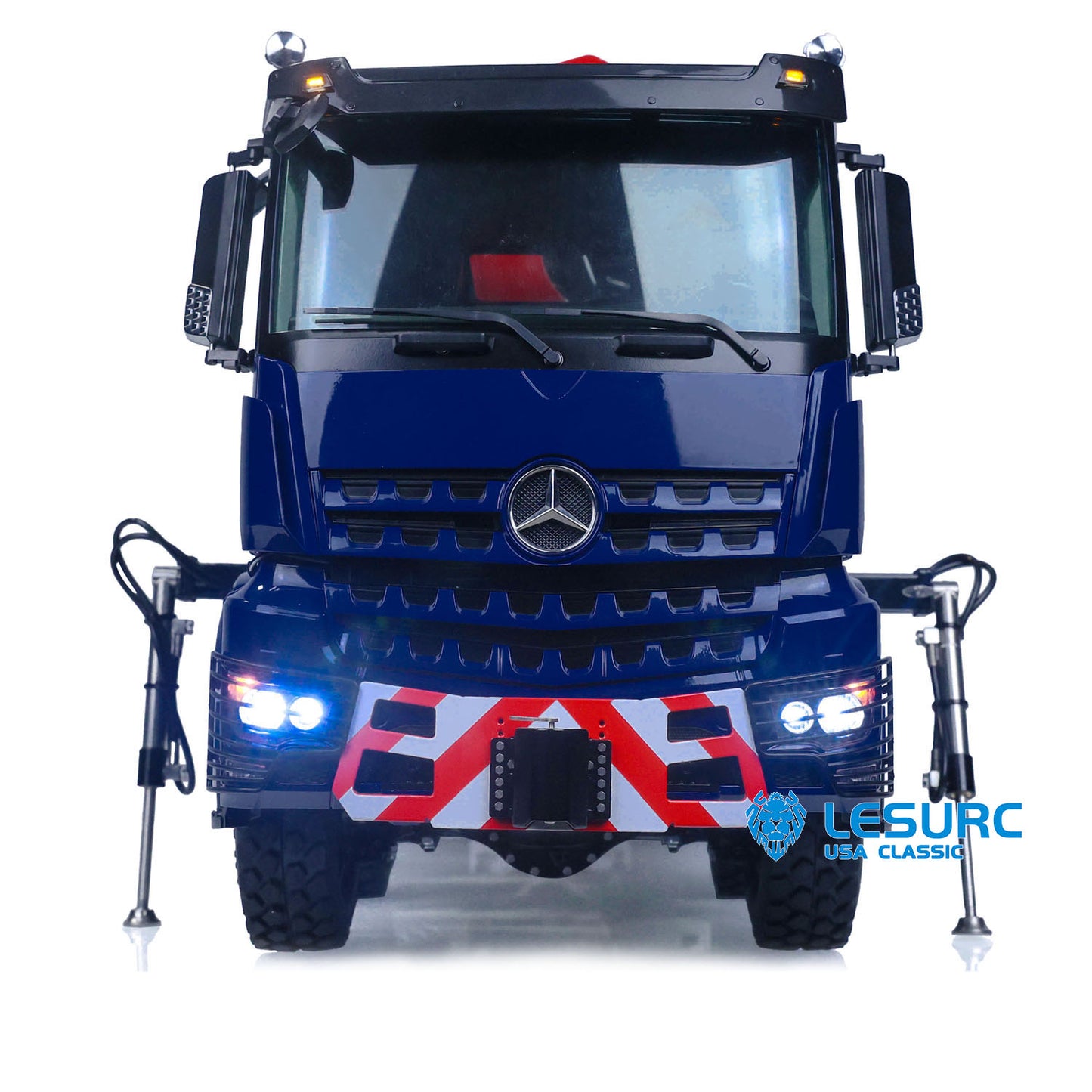 1/14 LESU RC 8x8 RTR Metal Hydraulic Crane Dumper Tipper Truck Electric Dump Car W/ Light Sound ESC Motor PL18EV Radio Battery