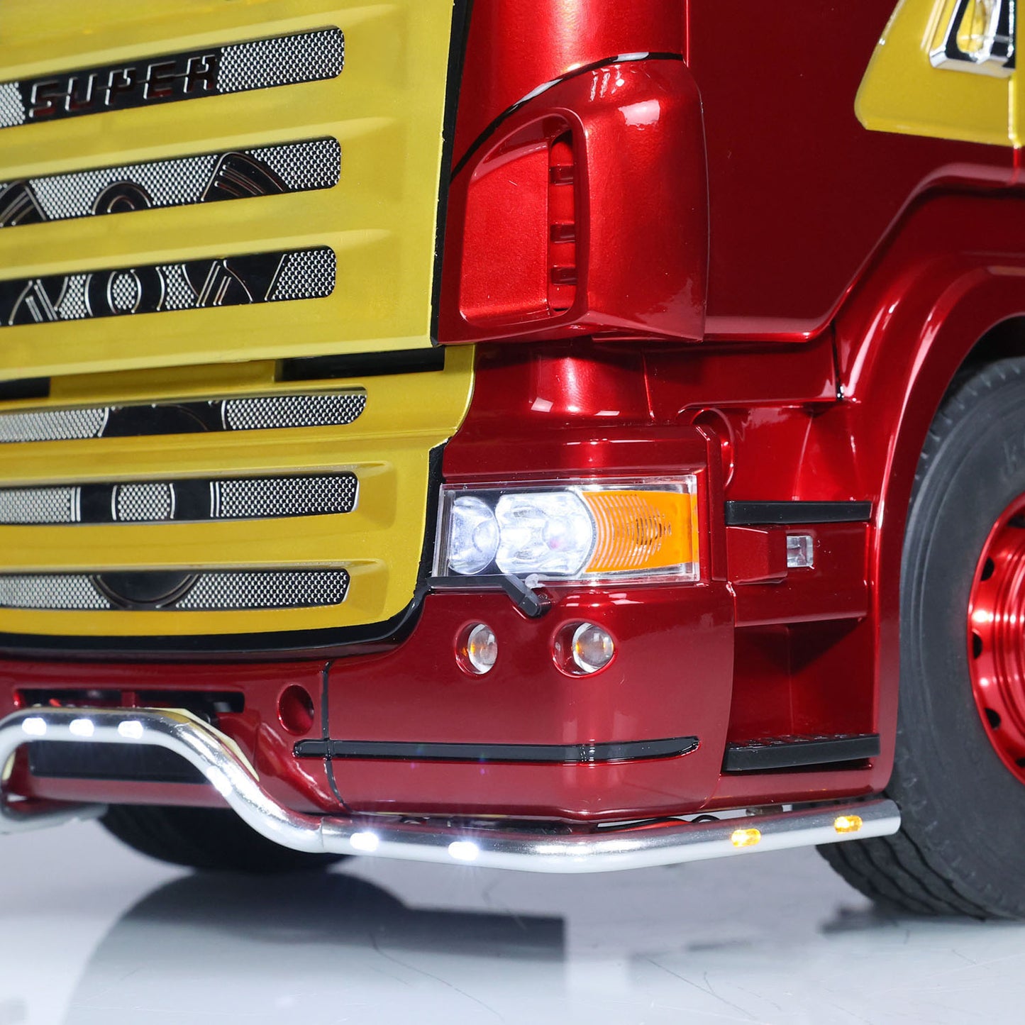 LESU 1/14 6x6 RC Tractor Truck Remote Controlled Trailer Toy Car 2-speed Gearbox Metal Chassis Hobby Model Servo ESC