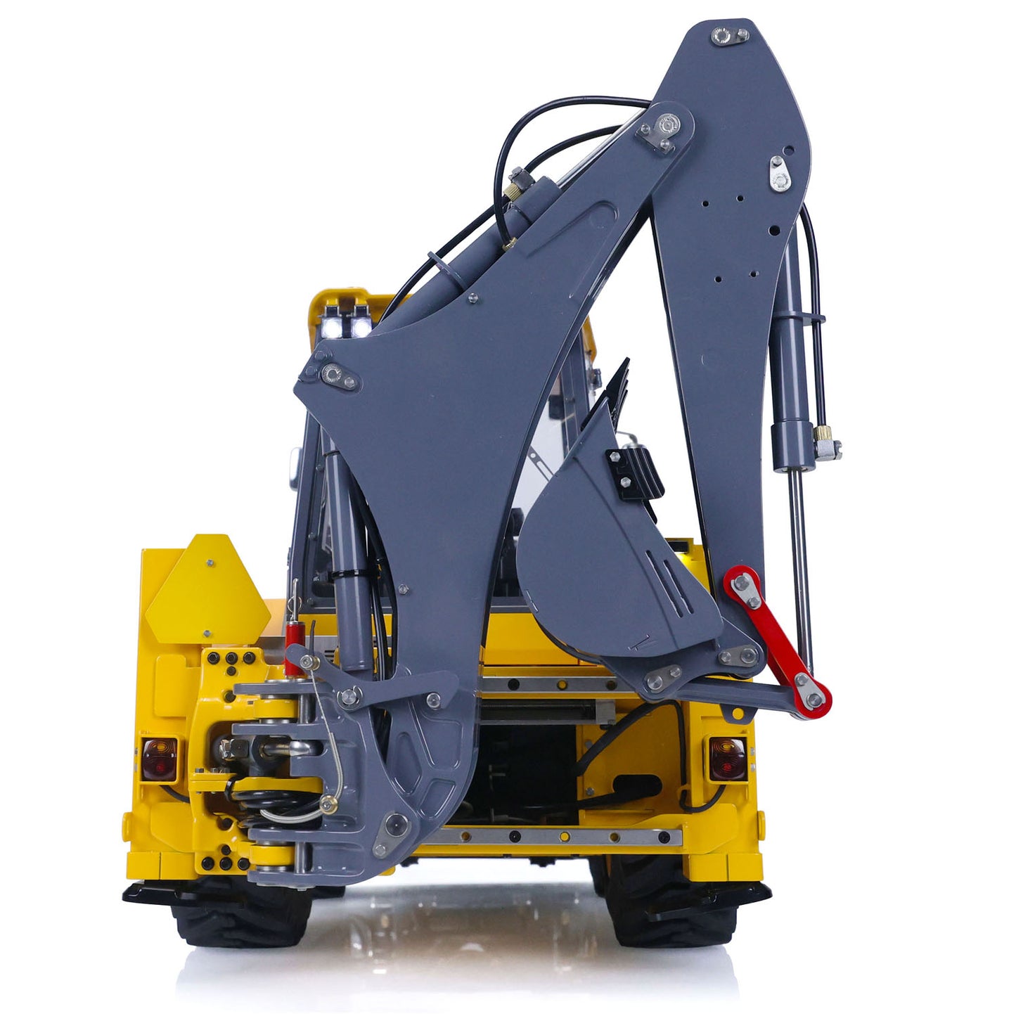 LESU 1/14 RC Backhoe Loader Metal Hydraulic AOUE BL71 2 in 1 Electric Excavator PL18EVLite Radio System Hydraulic Support Leg Rotating Light Sound