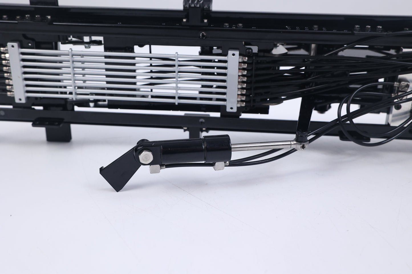 LESU Metal Roll On Off Dumper Frame 5CH Valves for 1/14 Remote Control Hydraulic Full Dump Truck Brushless Motor Upgrade Parts